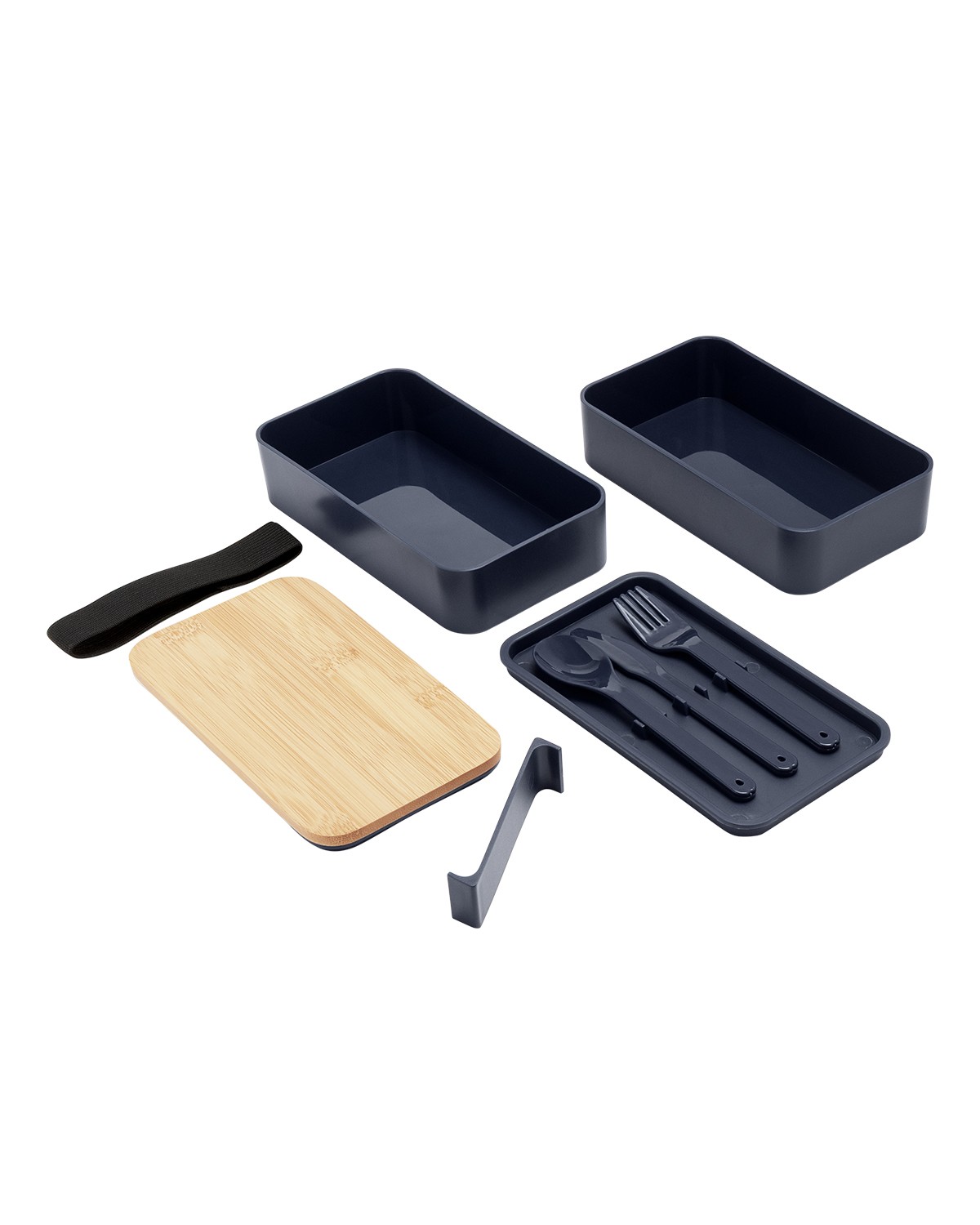 Picture of Bamboo Stackable Bento Box.