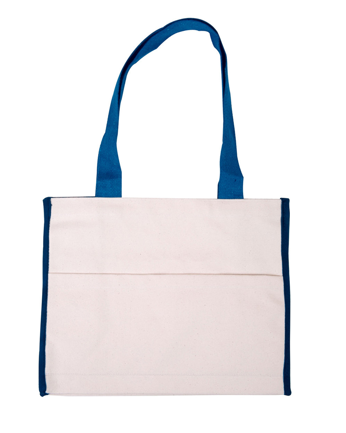 Picture of Cotton Gusset Accent Box Tote Bag.