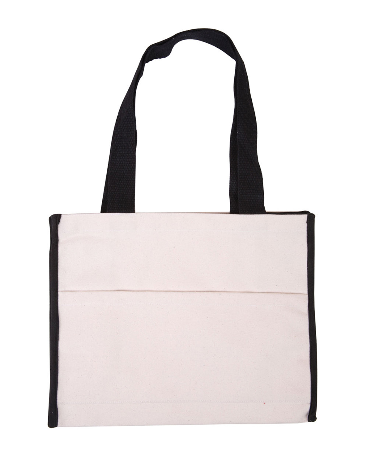 Picture of Cotton Gusset Accent Box Tote Bag.