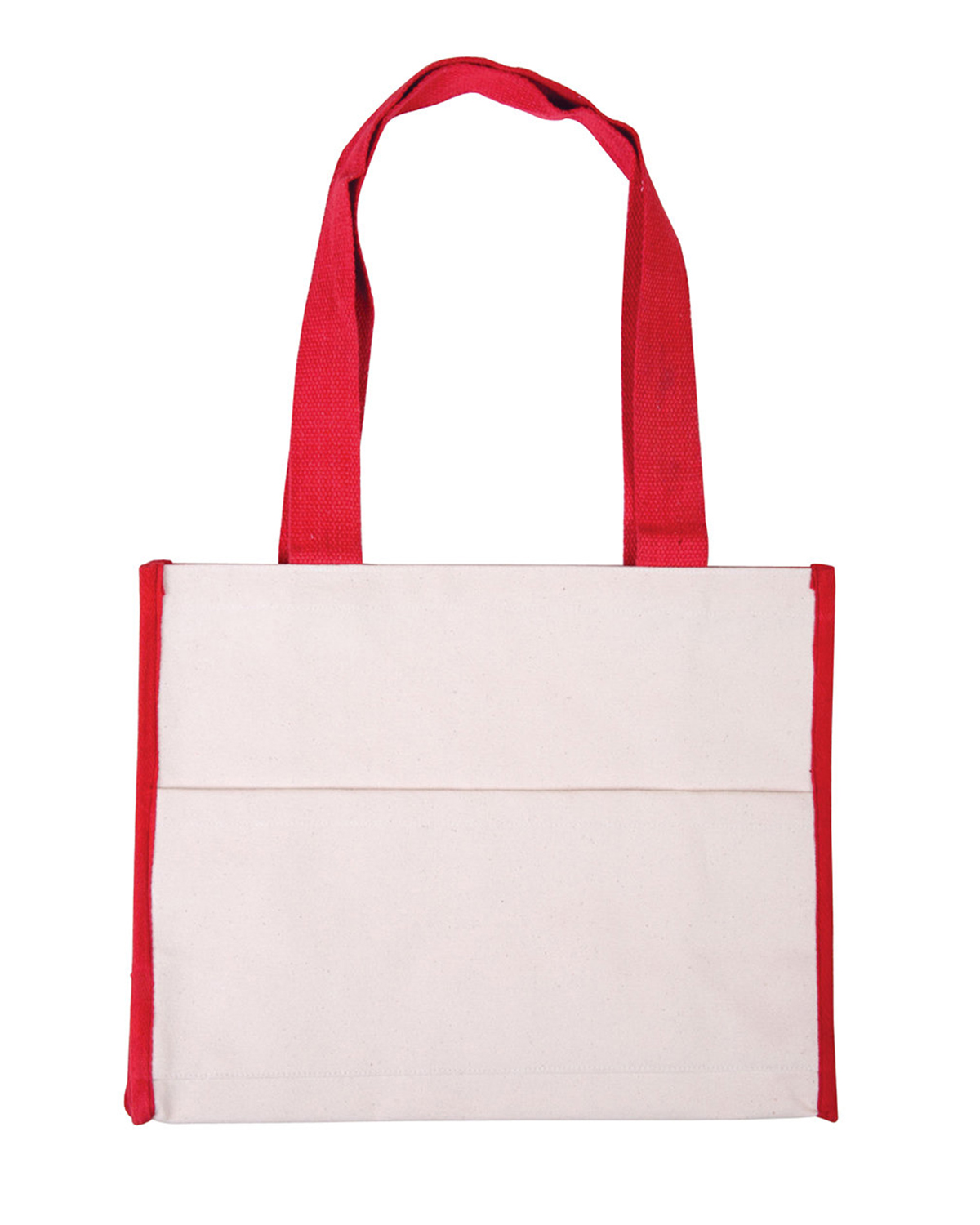 Picture of Cotton Gusset Accent Box Tote Bag.