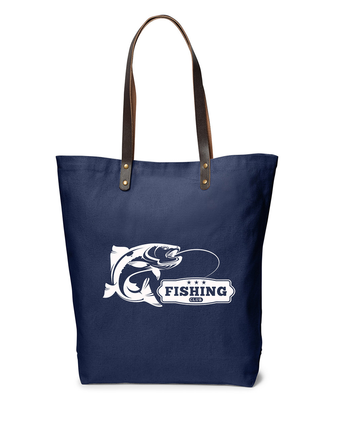 Picture of Urban Cotton Tote Bag with Leather Handles.