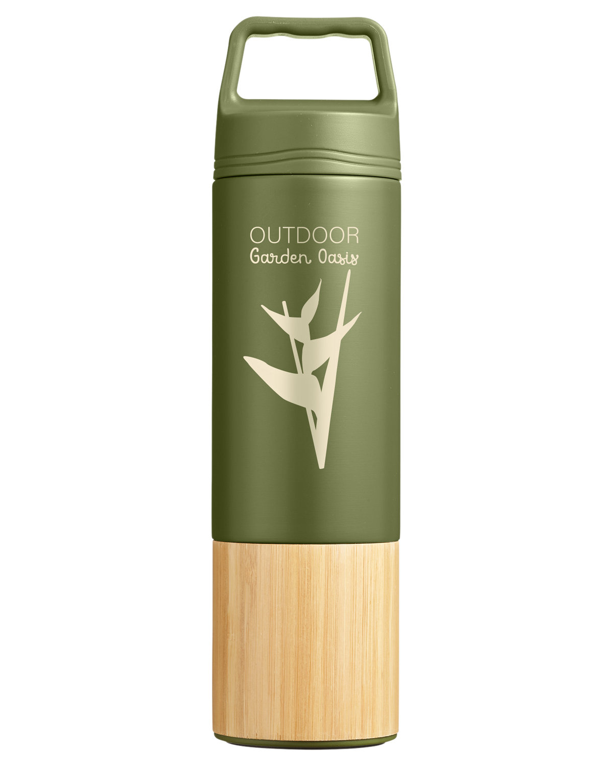Picture of 20 oz. Tao Bamboo Vacuum Insulated Stainless Steel Bottle.