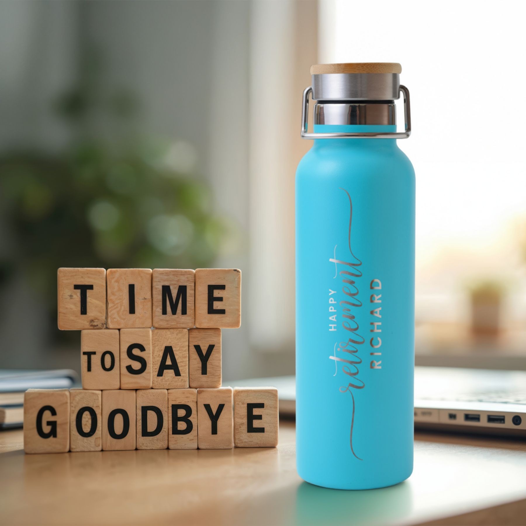 Picture of Pod Spirit Water Bottle Brite W/ Bamboo Lid 20 Oz