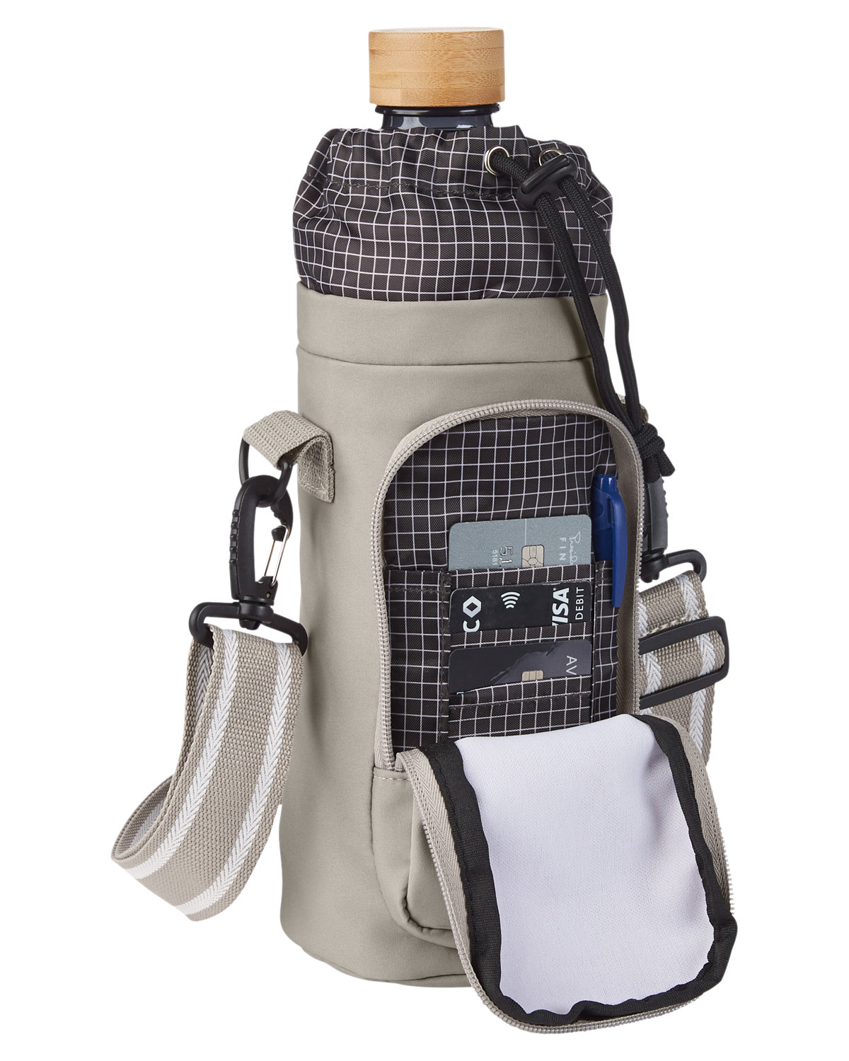 Picture of Academy Eco Friendly Water Bottle Bag With Storage Pocket.