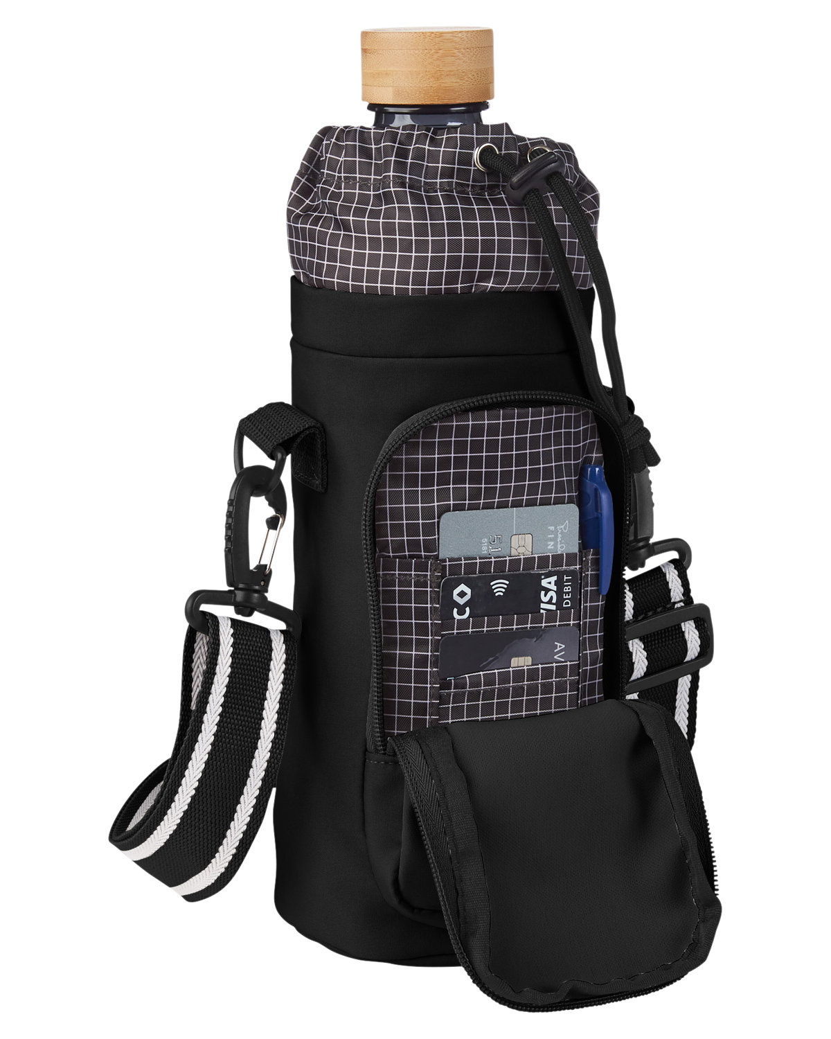 Picture of Academy Eco Friendly Water Bottle Bag With Storage Pocket.