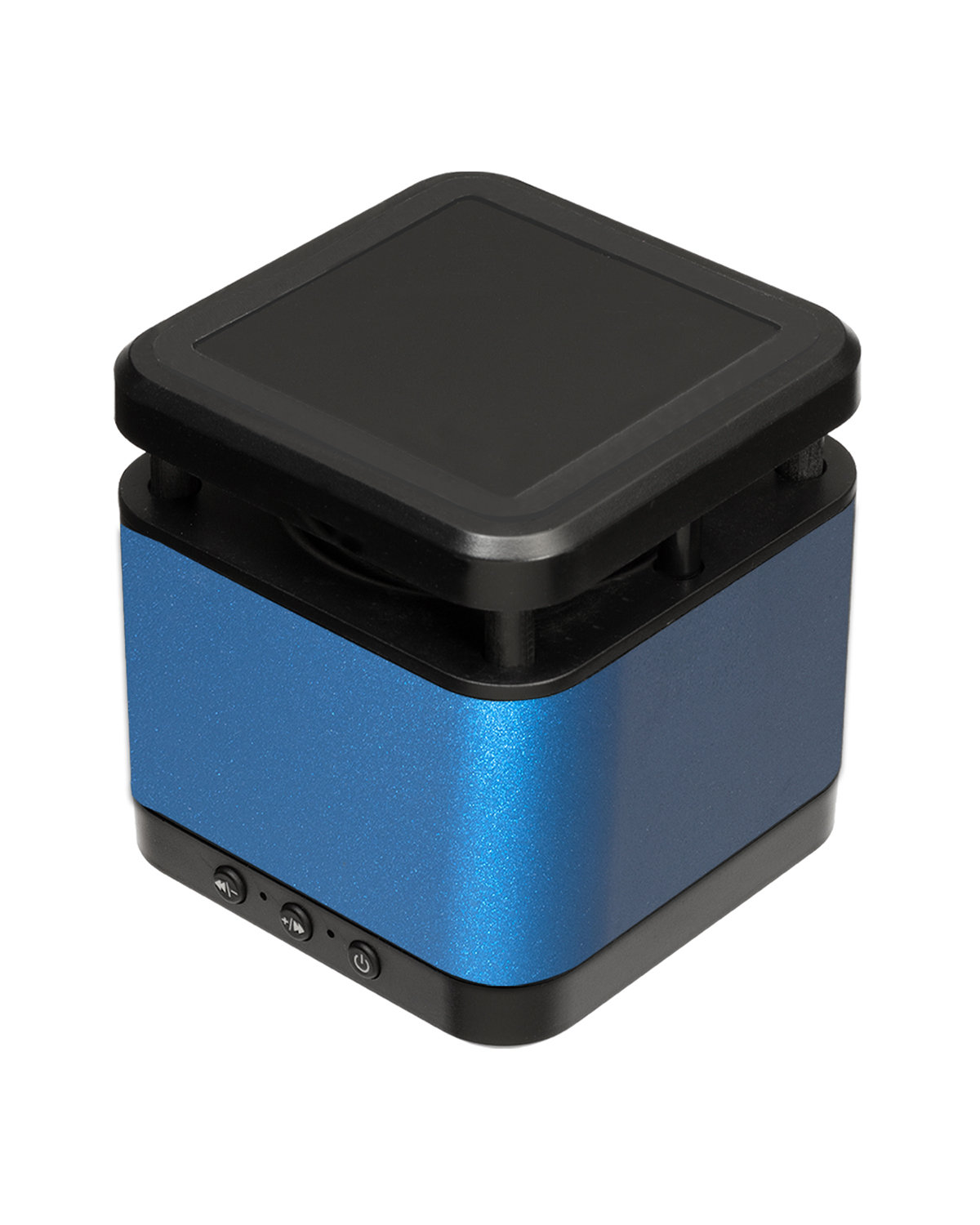 Picture of Cube Wireless Speaker and Charger.