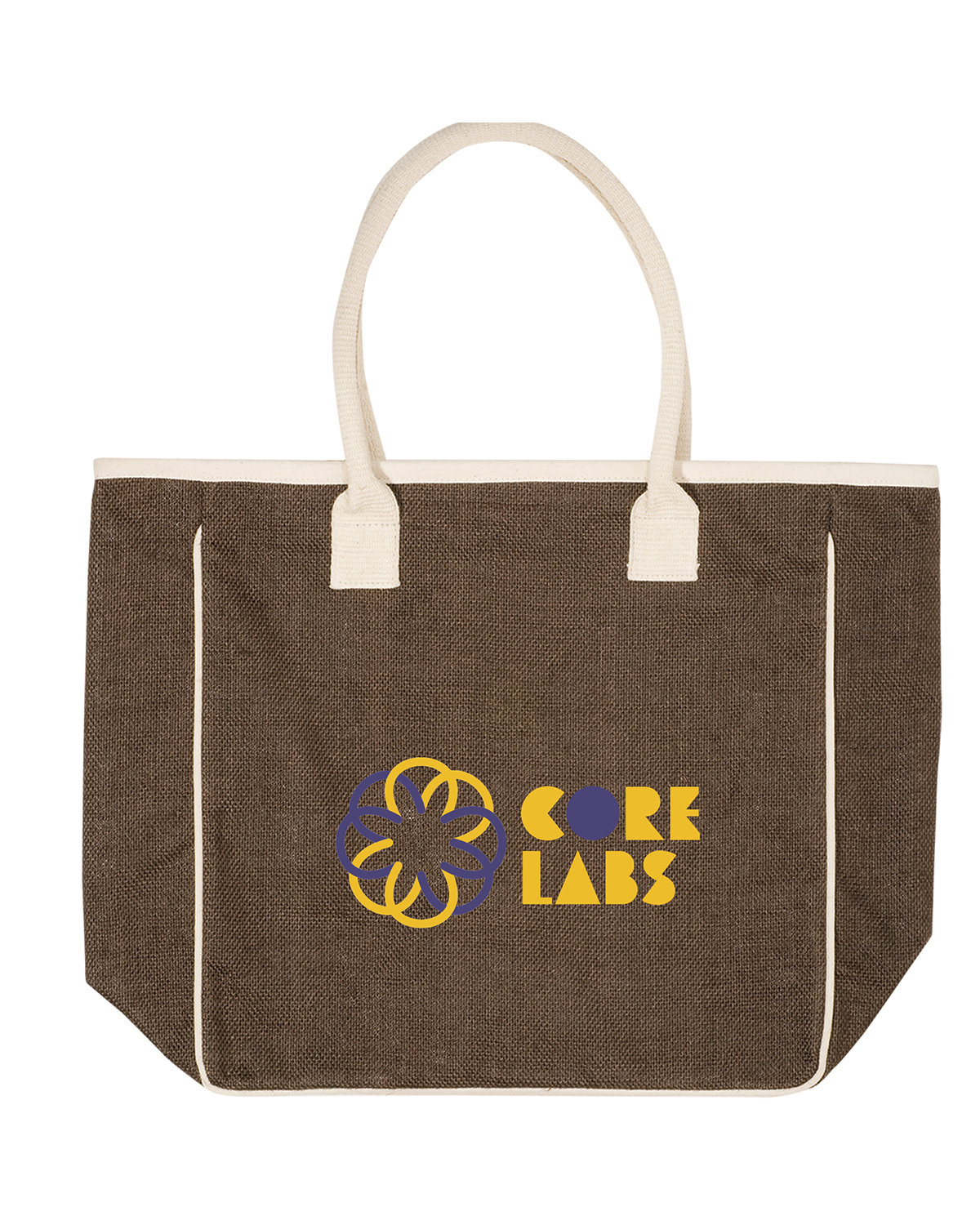 Picture of Seville Jute & Canvas Tote Bag.