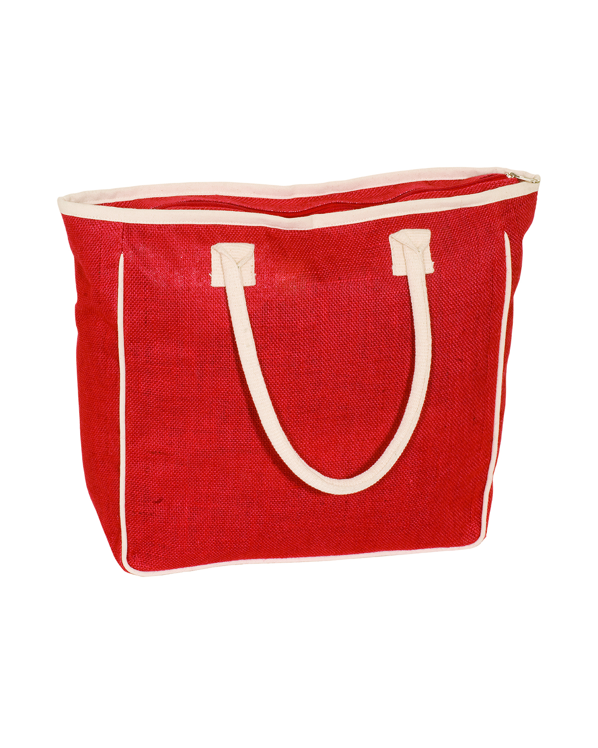 Picture of Seville Jute & Canvas Tote Bag.