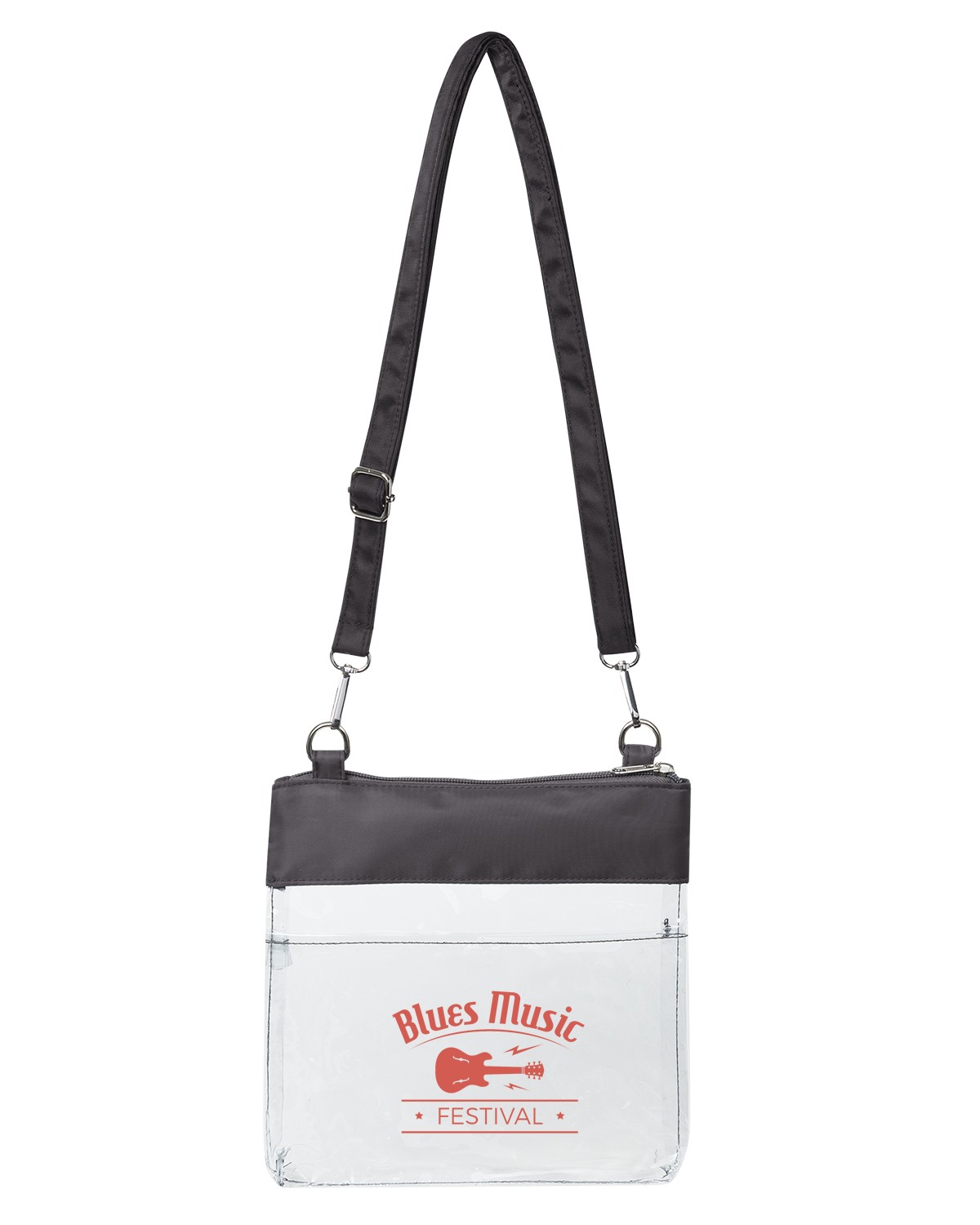 Picture of All Access Clear Crossbody Bag with Detachable Strap.