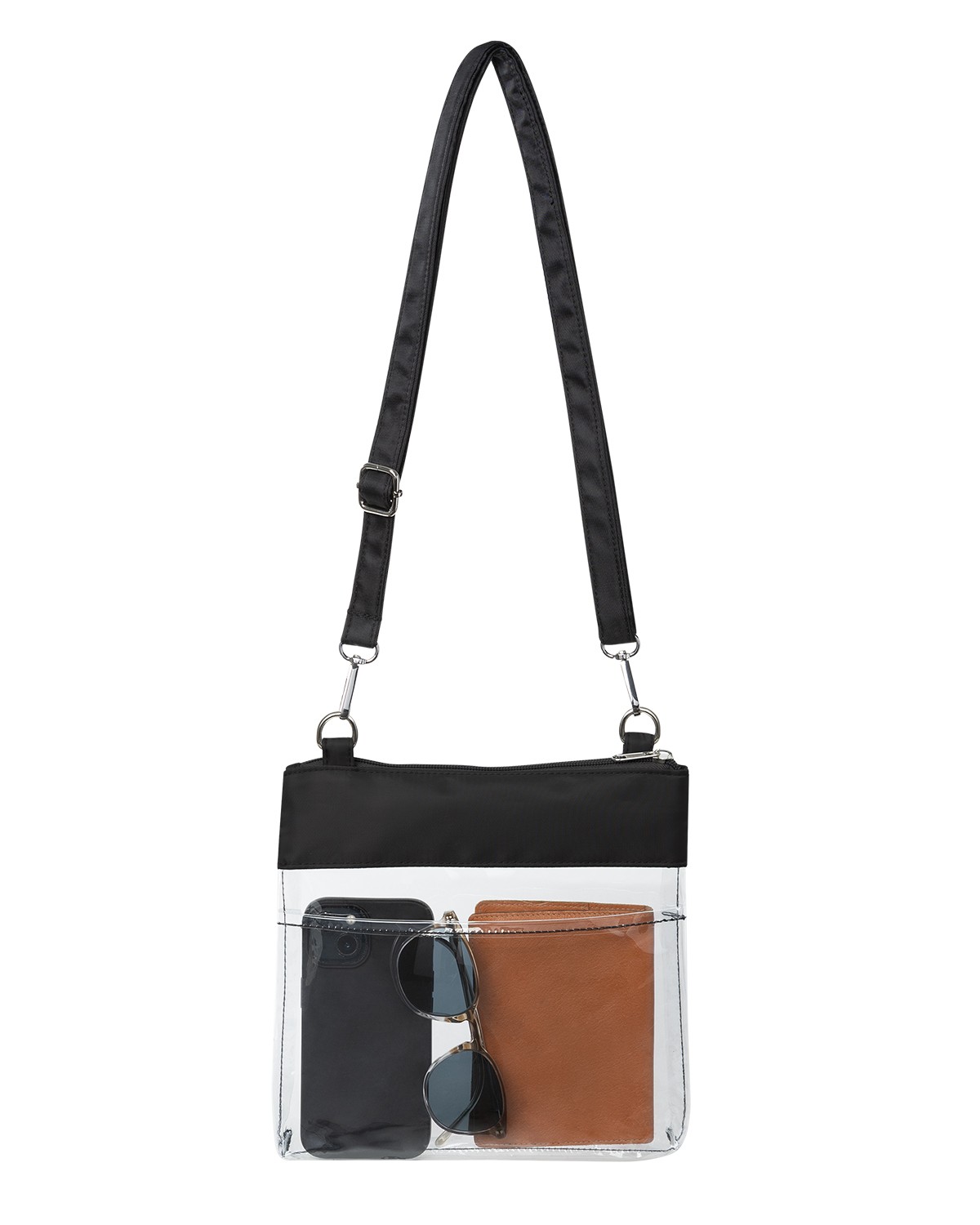 Picture of All Access Clear Crossbody Bag with Detachable Strap.