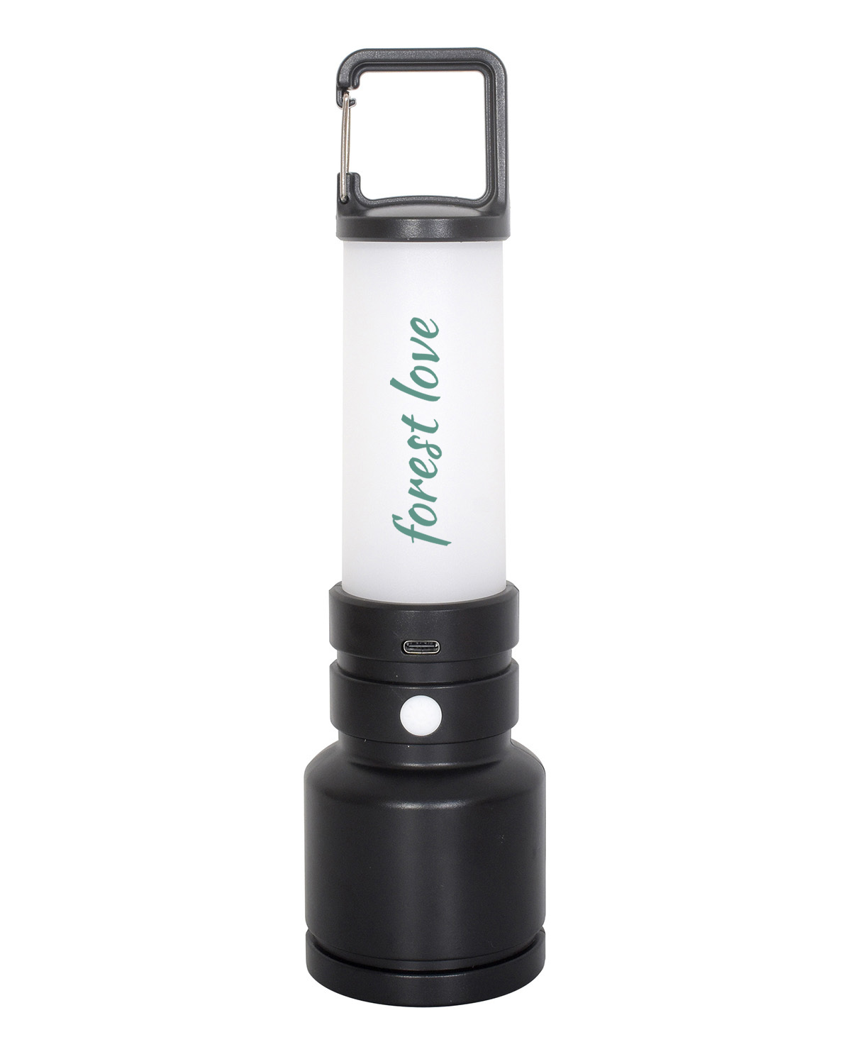 Picture of Dream Team 2-in-1 Recycled ABS Plastic Rechargeable Flashlight with Lantern.