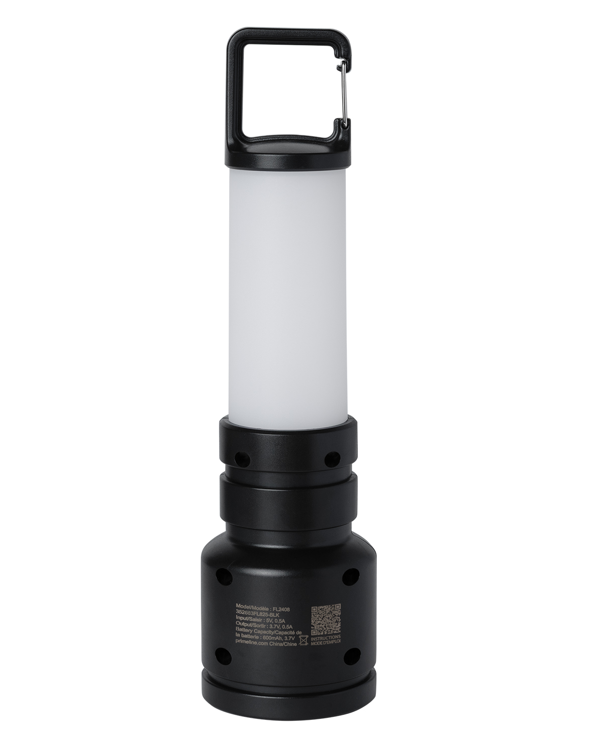 Picture of Dream Team 2-in-1 Recycled ABS Plastic Rechargeable Flashlight with Lantern.