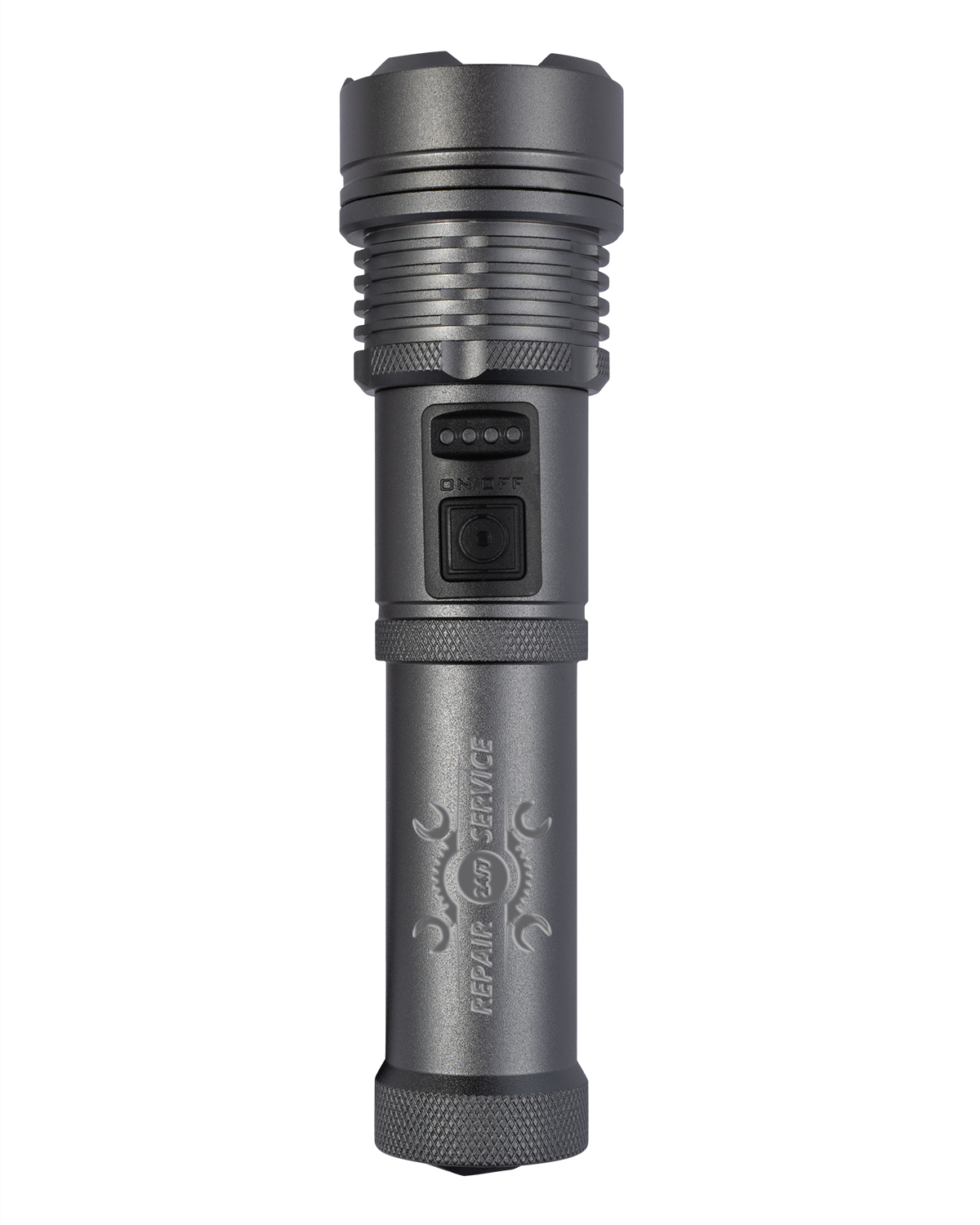 Picture of Ozzy Rechargeable Recycled Aluminum Flashlight.