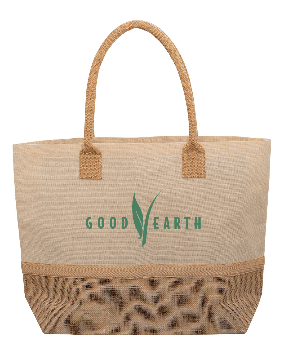 Picture of Wanderlust Laminated Jute & Canvas Tote Bag.
