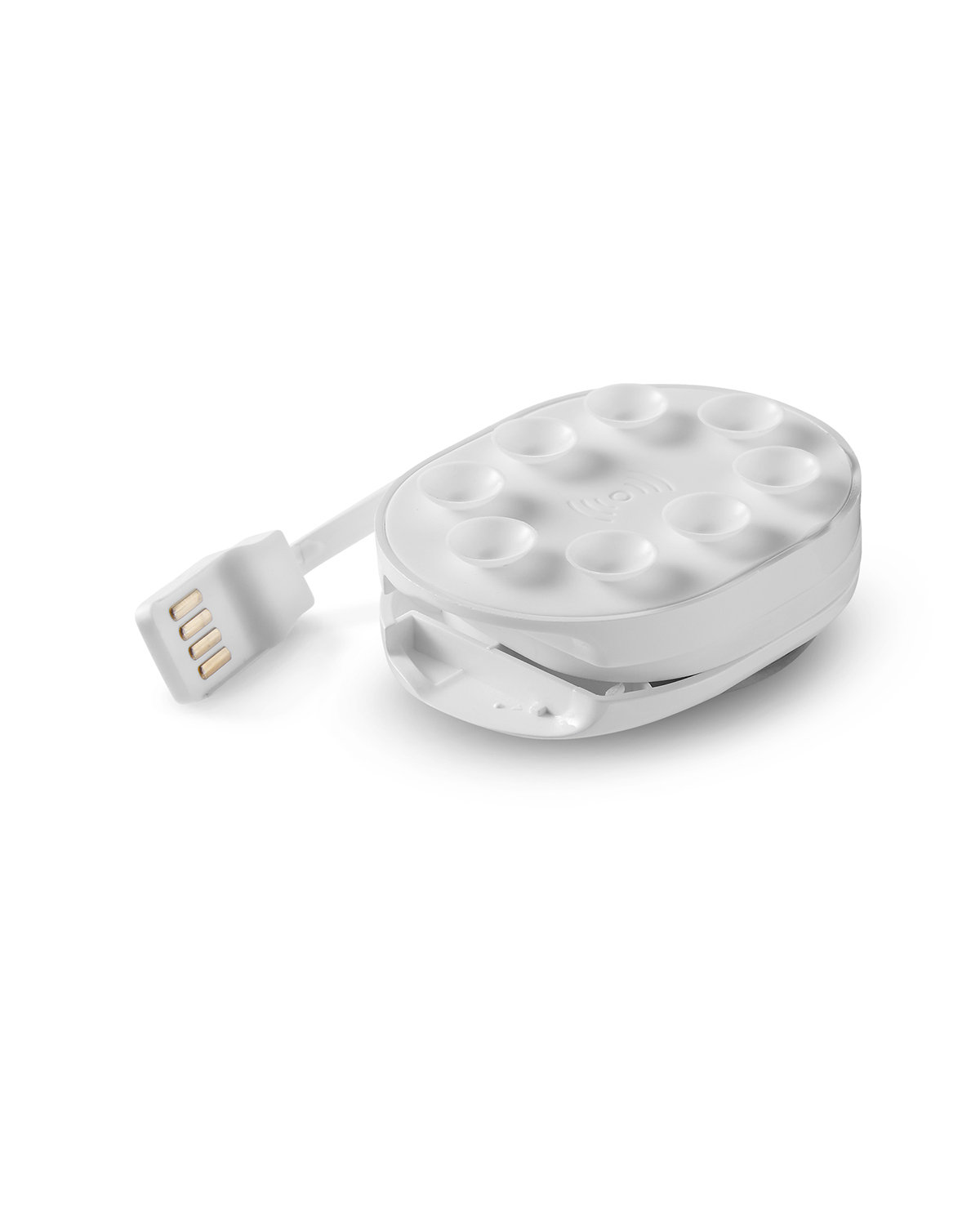 Picture of Ring-Stand Suction Wireless Charging Pad.