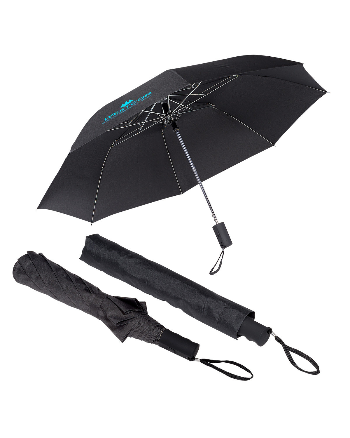 Picture of 44" Arc Vented Auto Open Folding Umbrella.