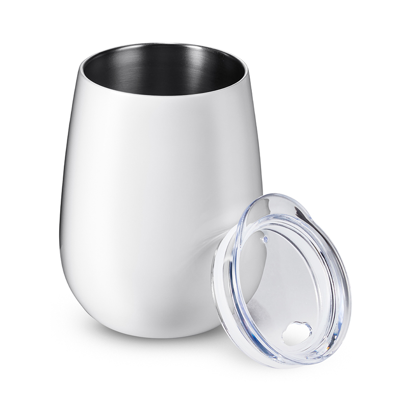 Picture of 10 oz. Stemless Insulated Wine Tumbler With Lid.