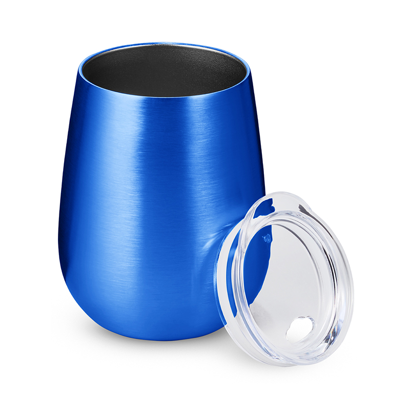 Picture of 10 oz. Stemless Insulated Wine Tumbler With Lid.