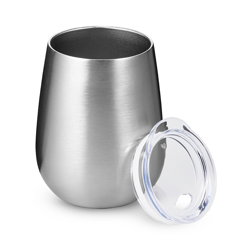 Picture of 10 oz. Stemless Insulated Wine Tumbler With Lid.