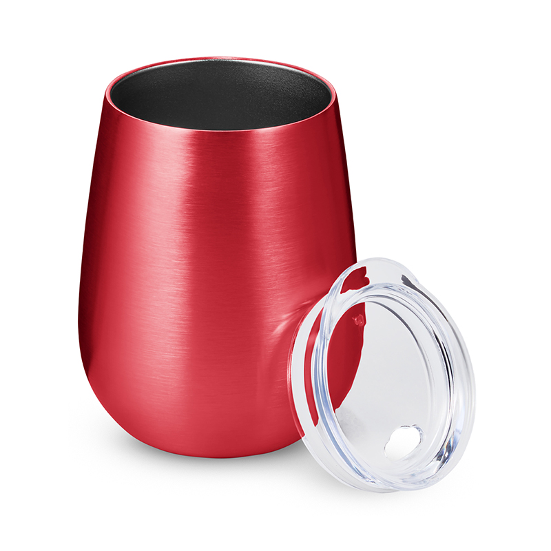 Picture of 10 oz. Stemless Insulated Wine Tumbler With Lid.