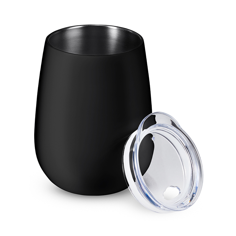 Picture of 10 oz. Stemless Insulated Wine Tumbler With Lid.