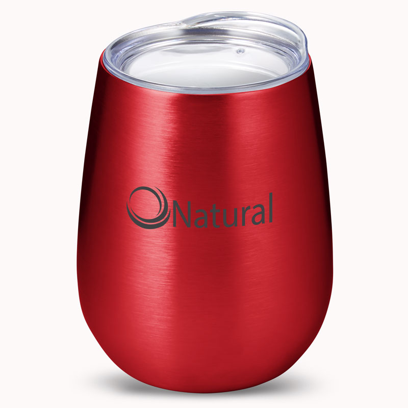 Picture of 10 oz. Stemless Insulated Wine Tumbler With Lid.