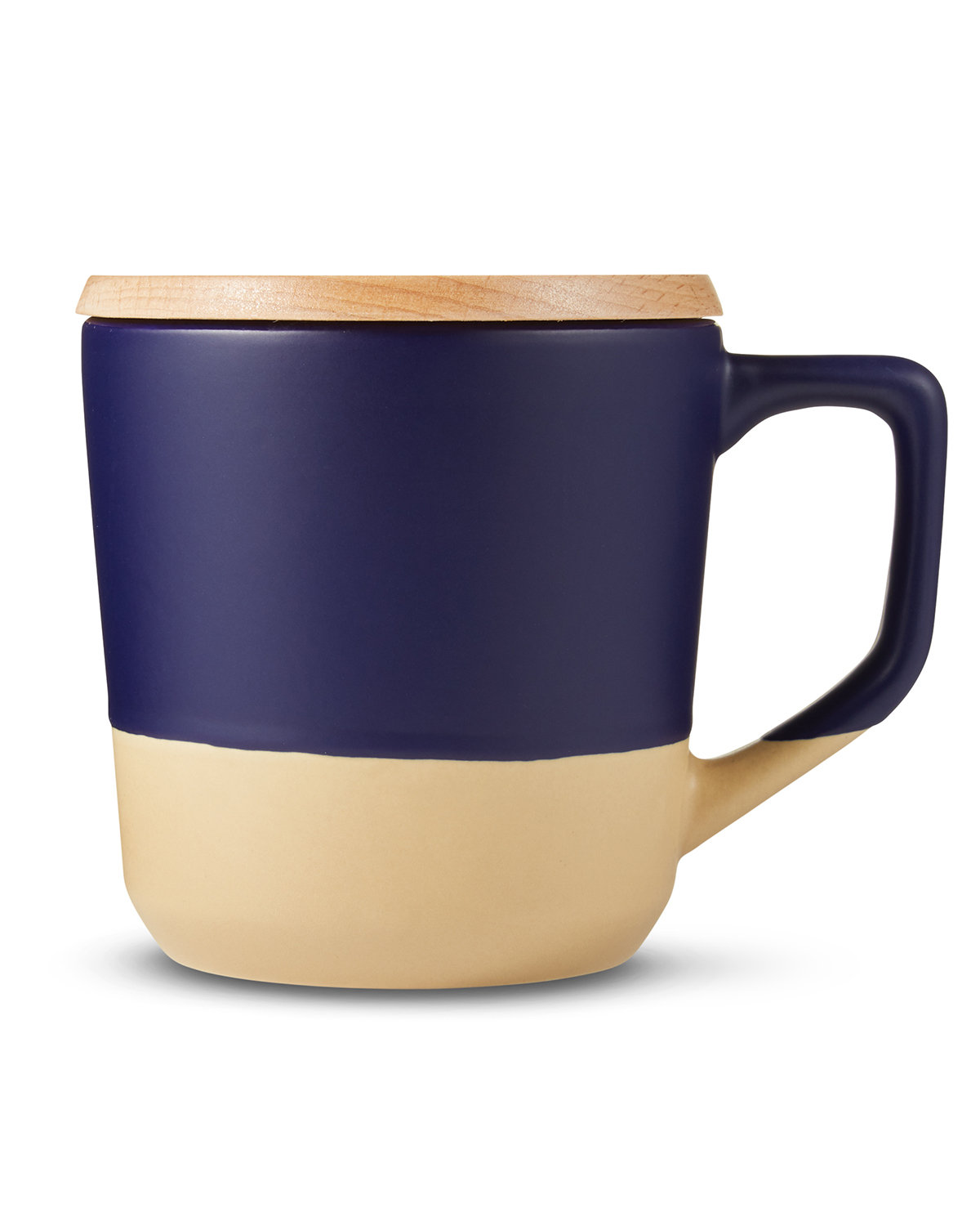 Picture of 16.5 oz. Boston Ceramic Mug With Wood Lid.