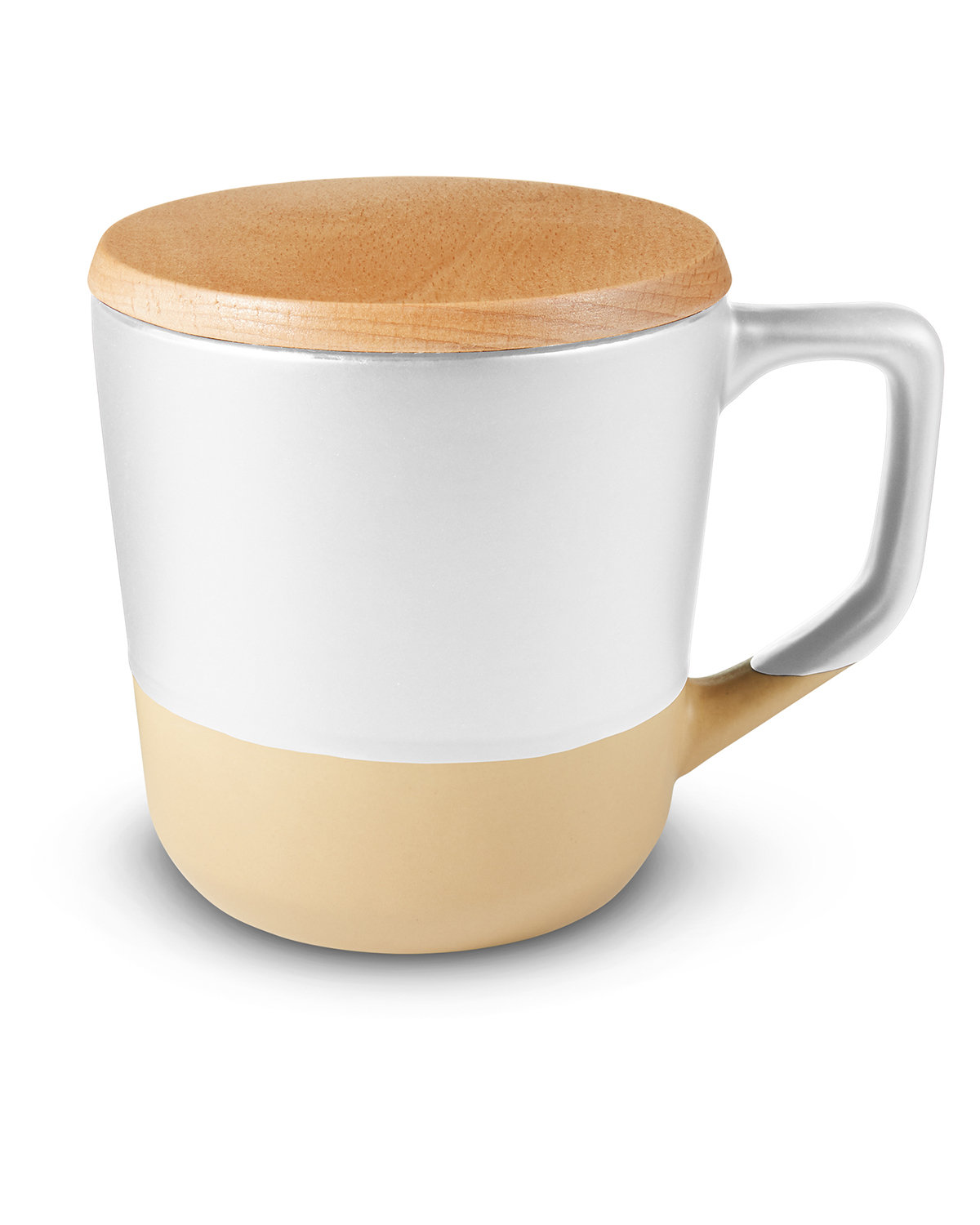 Picture of 16.5 oz. Boston Ceramic Mug With Wood Lid.