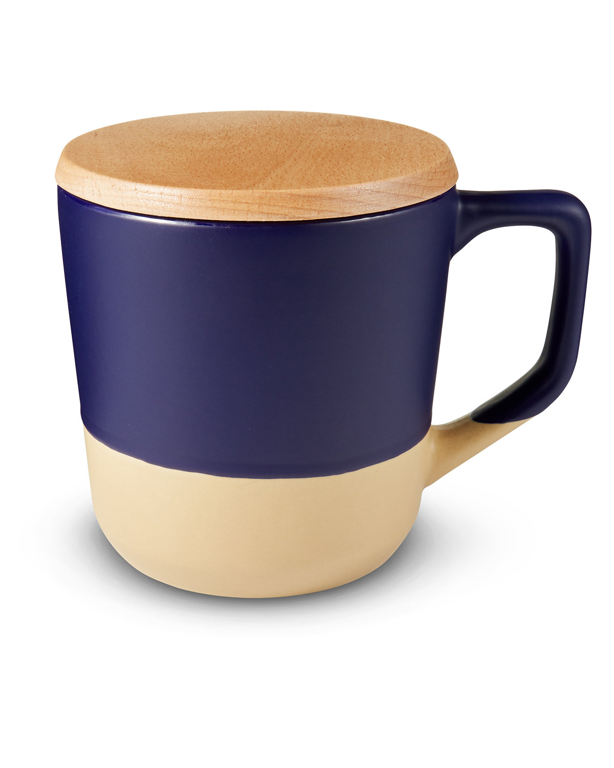 Picture of 16.5 oz. Boston Ceramic Mug With Wood Lid.