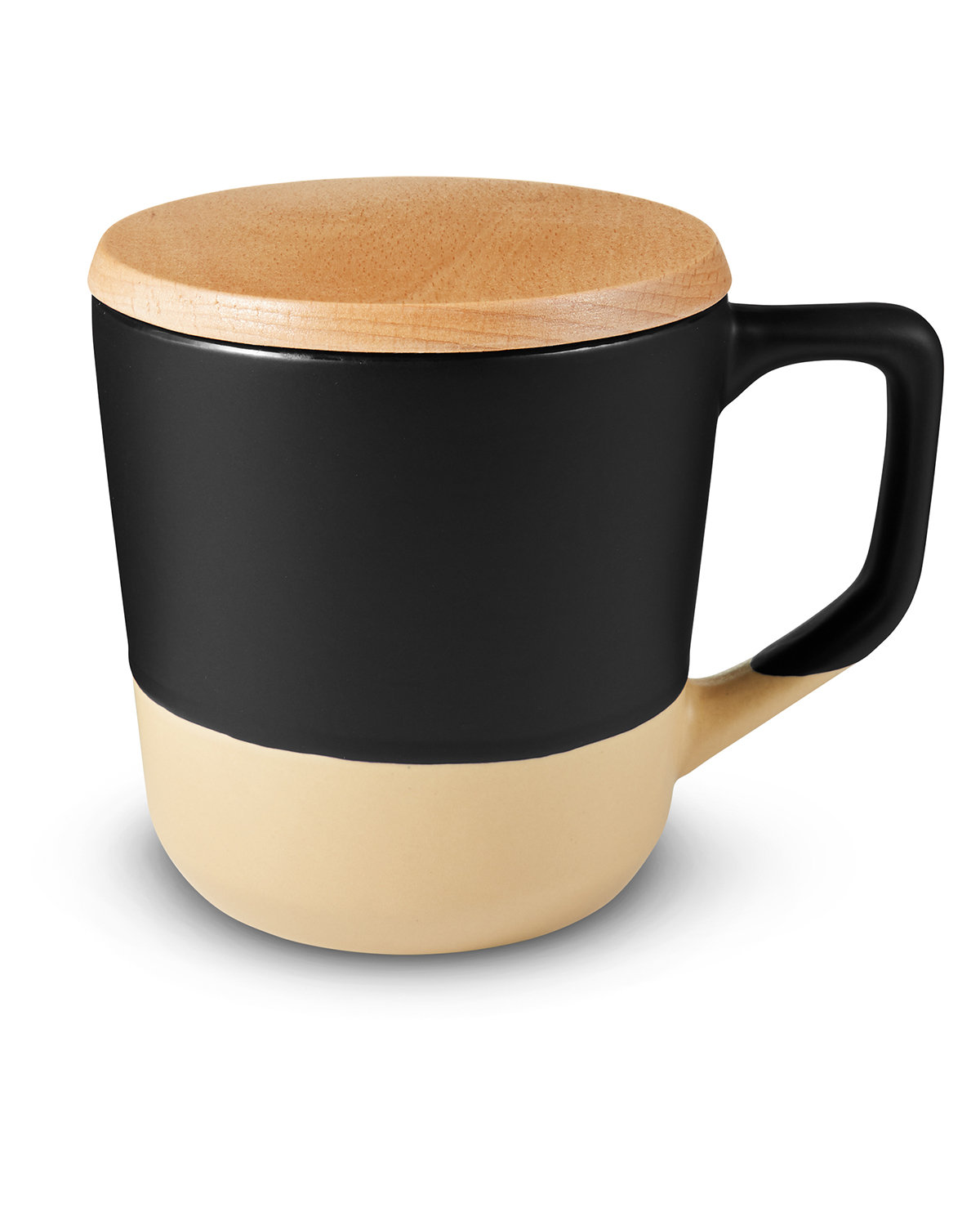 Picture of 16.5 oz. Boston Ceramic Mug With Wood Lid.