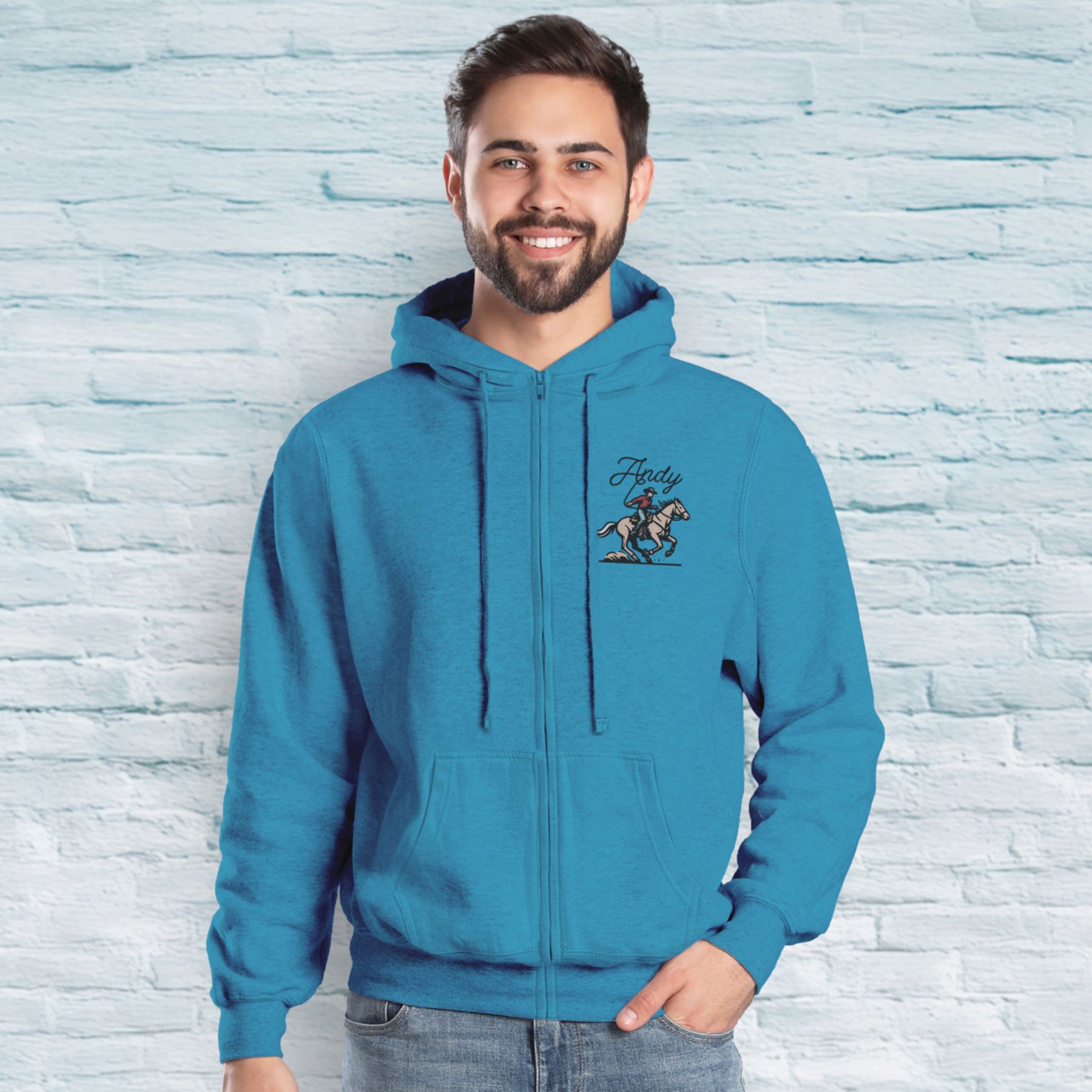 Picture of Pod Adult Fleece Full Zip Hoodie - Full Color