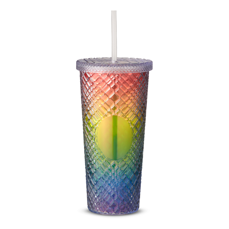 Picture of 22 oz. Sparkle Straw Tumbler.
