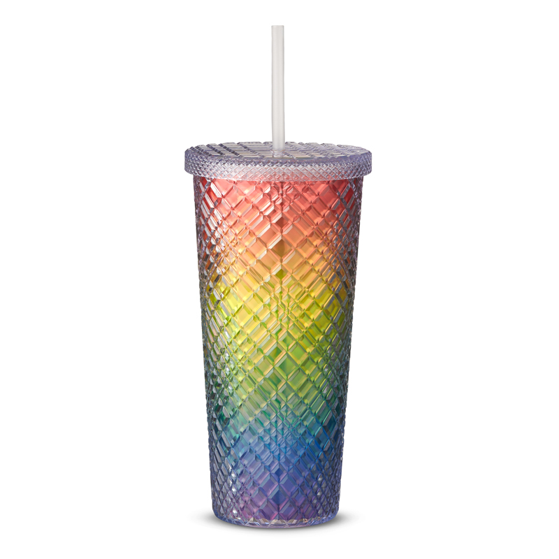 Picture of 22 oz. Sparkle Straw Tumbler.