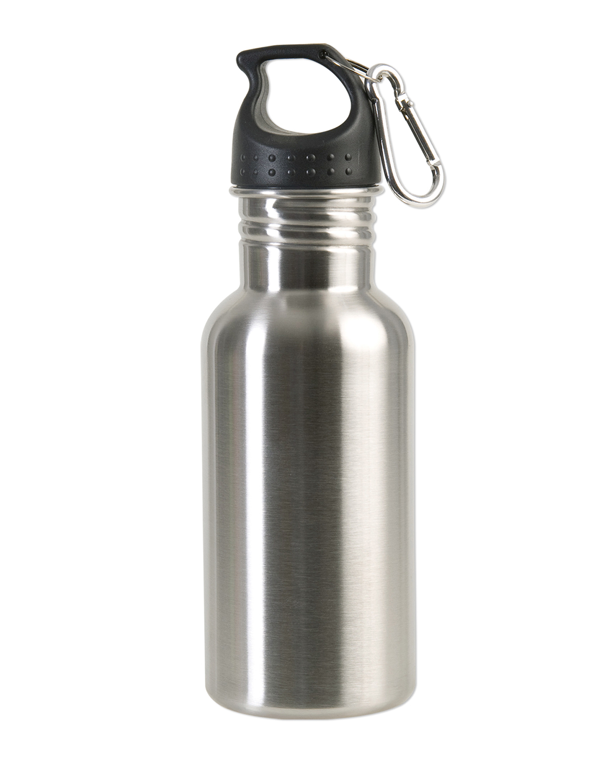 Picture of 17 oz. Stainless Steel Adventure Water Bottle With Carabiner.
