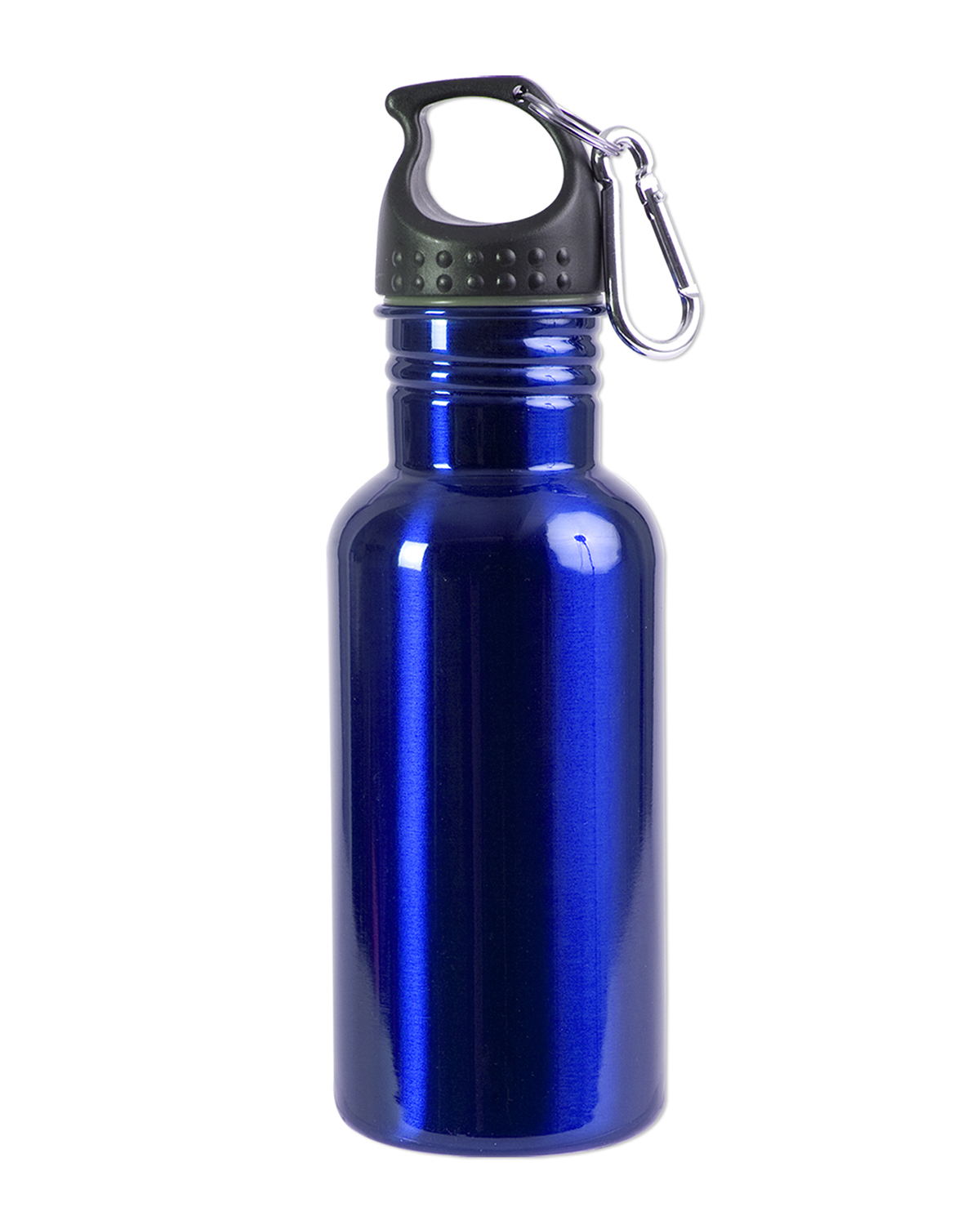 Picture of 17 oz. Stainless Steel Adventure Water Bottle With Carabiner.