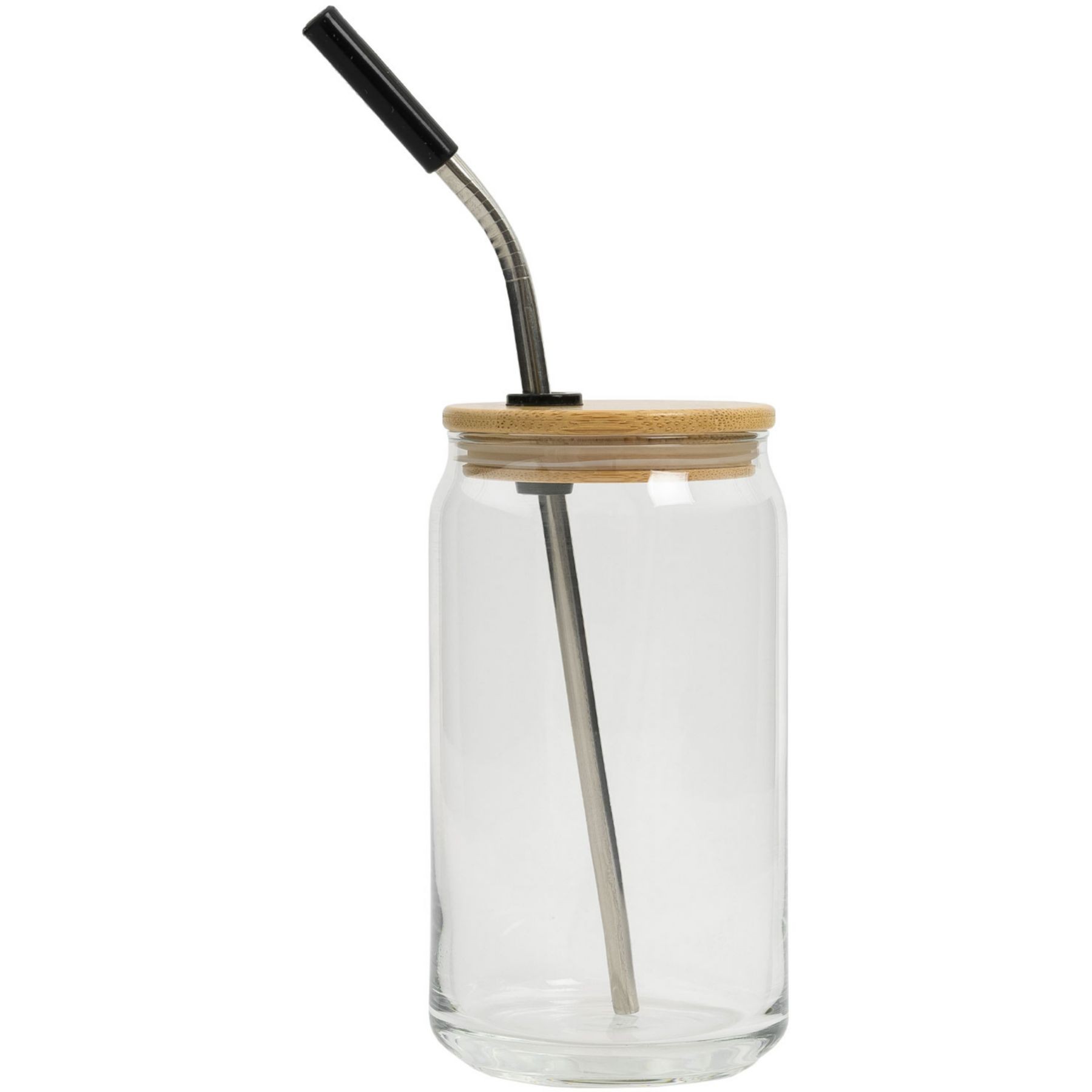 Picture of Full Color Can Glass 16 Oz With Lid And Straw