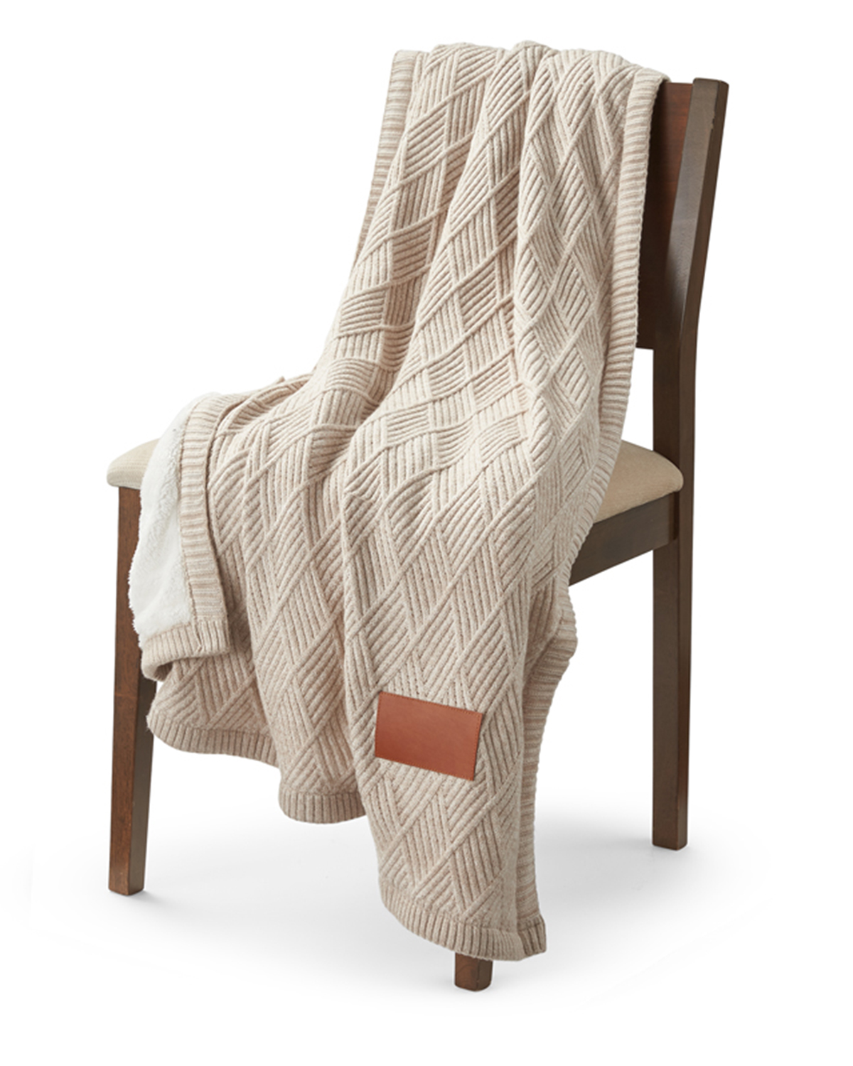 Picture of Trellis Knit Blanket.
