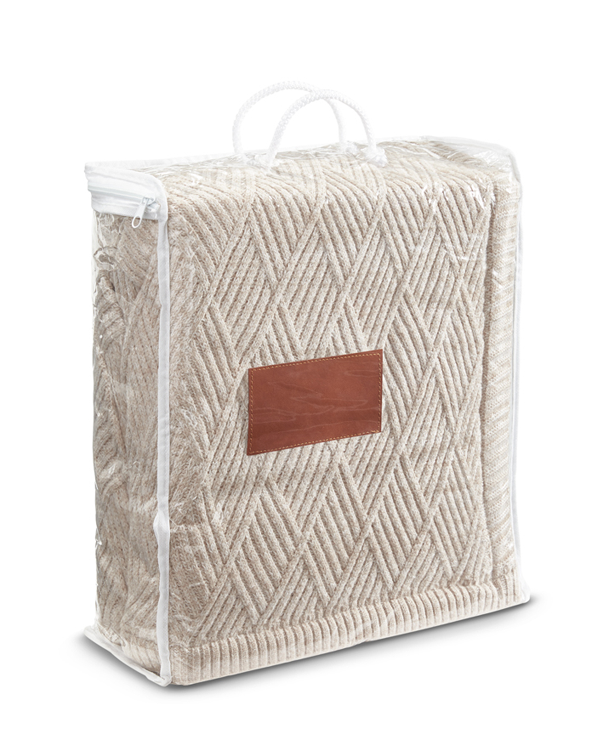 Picture of Trellis Knit Blanket.