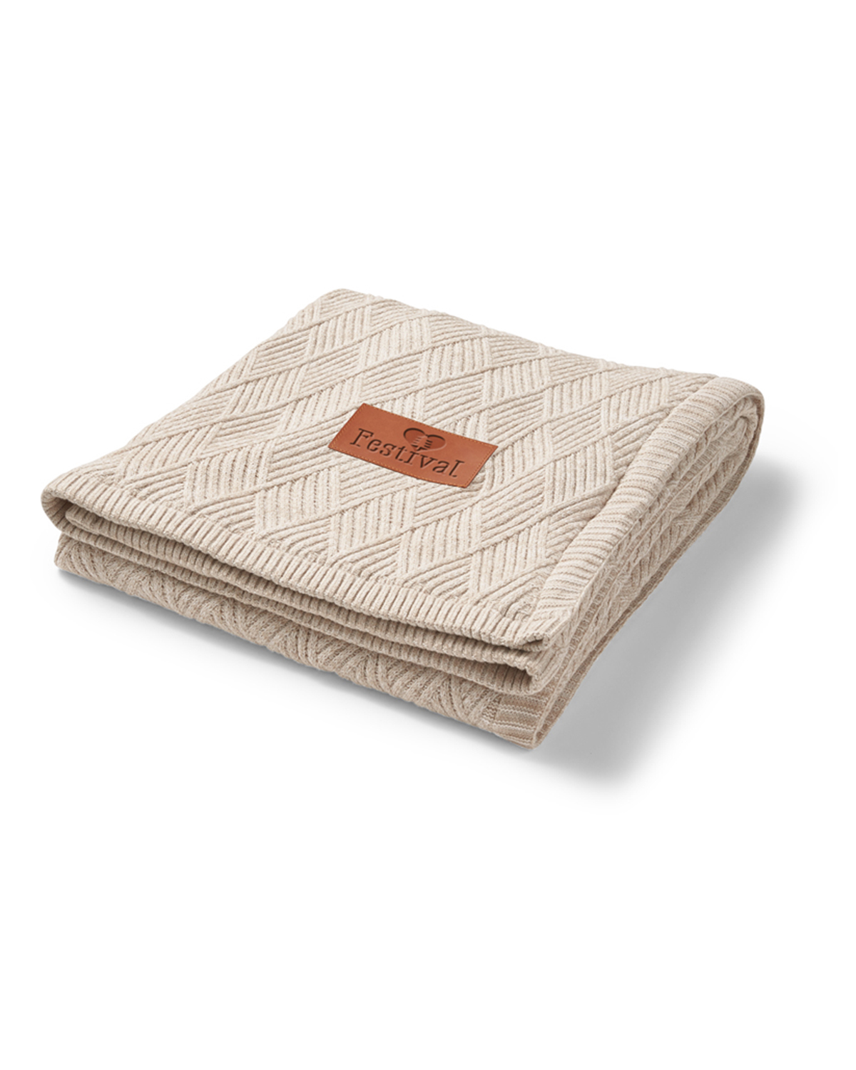 Picture of Trellis Knit Blanket.