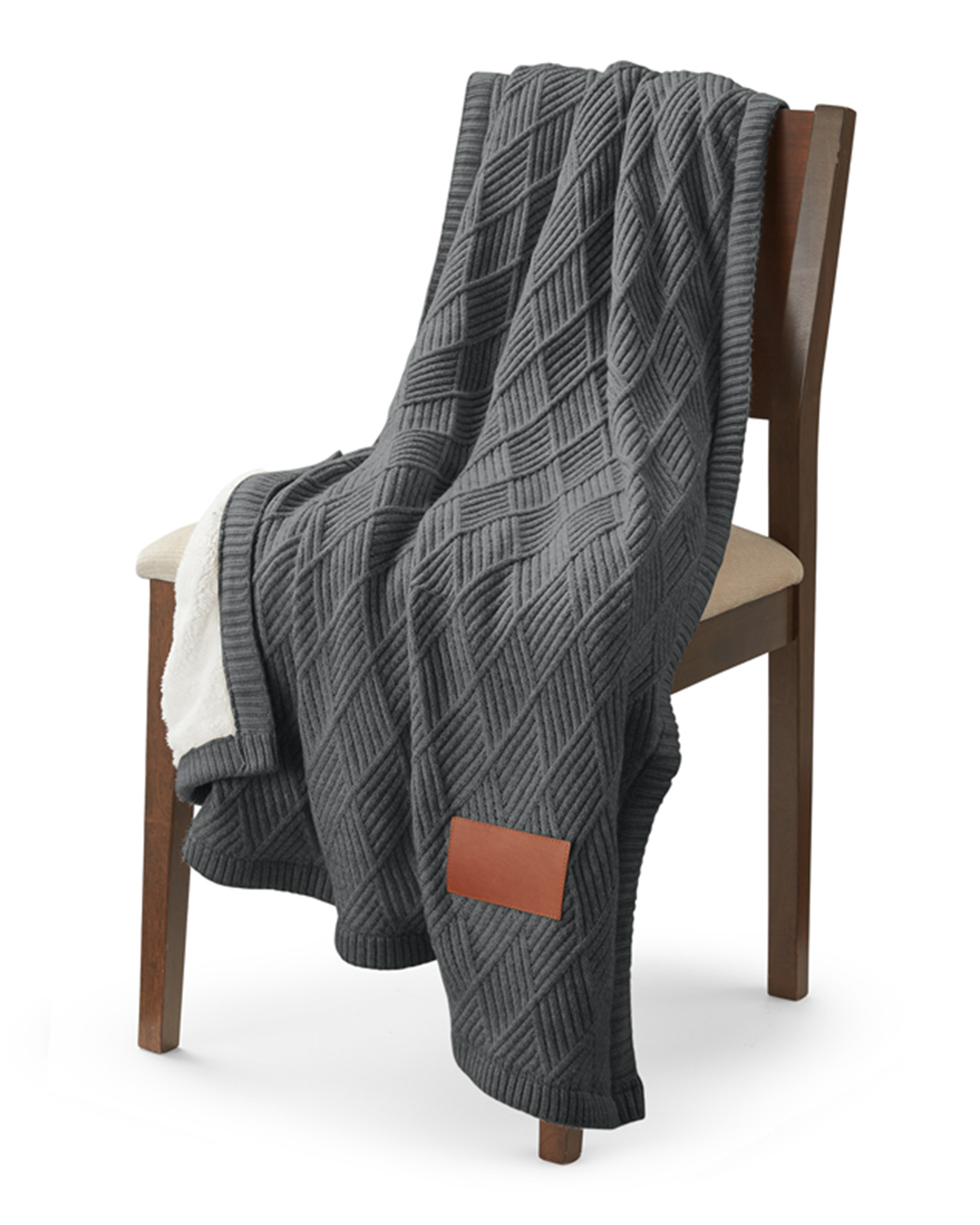 Picture of Trellis Knit Blanket.