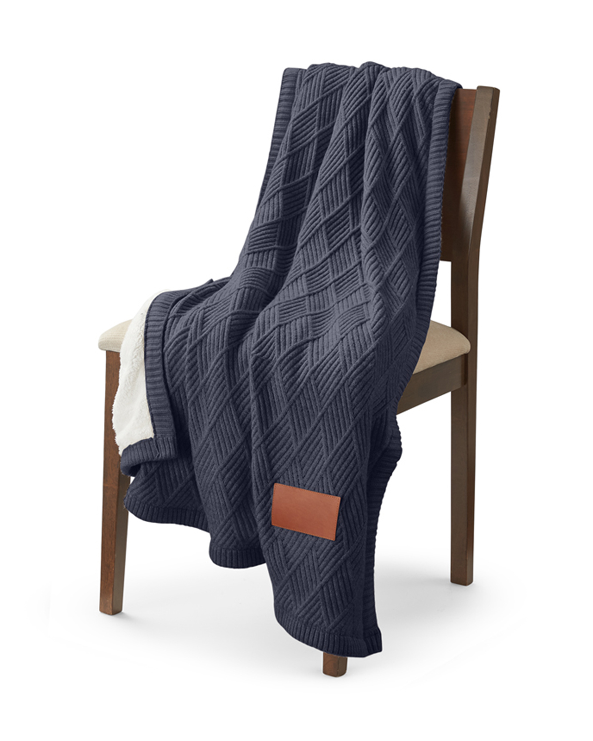 Picture of Trellis Knit Blanket.