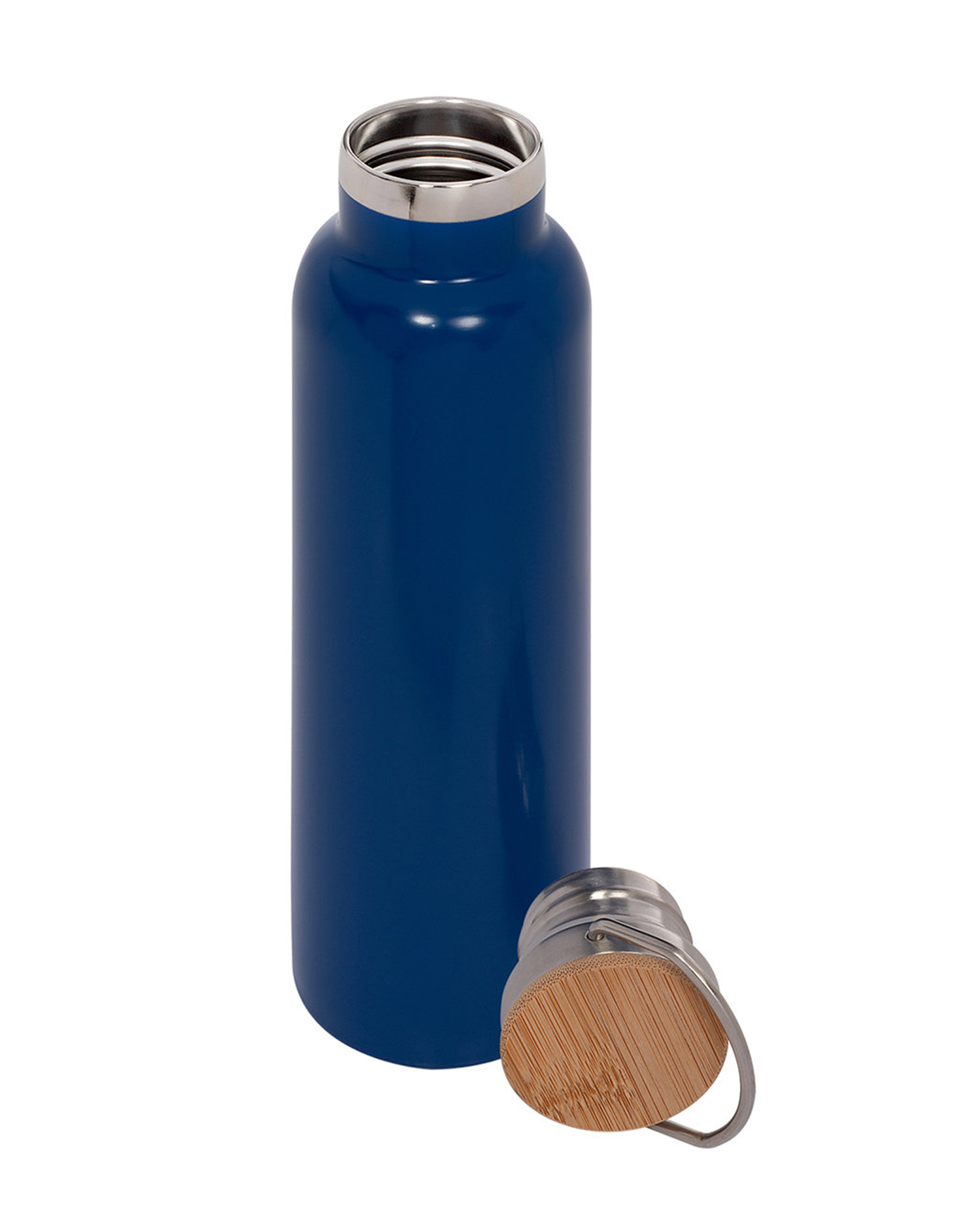 Picture of 20 oz. Vacuum Insulated Water Bottle With Bamboo Lid.