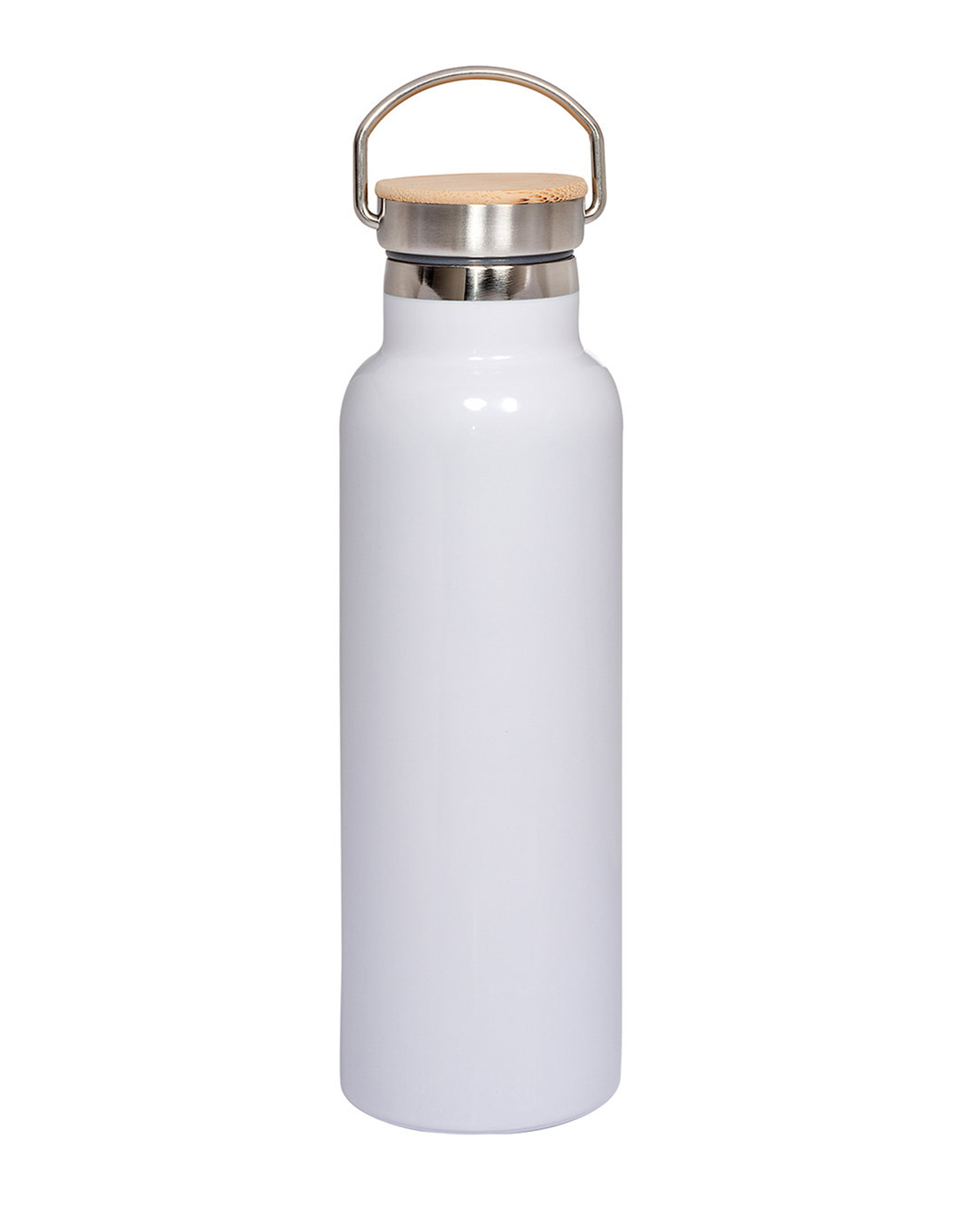 Picture of 20 oz. Vacuum Insulated Water Bottle With Bamboo Lid.