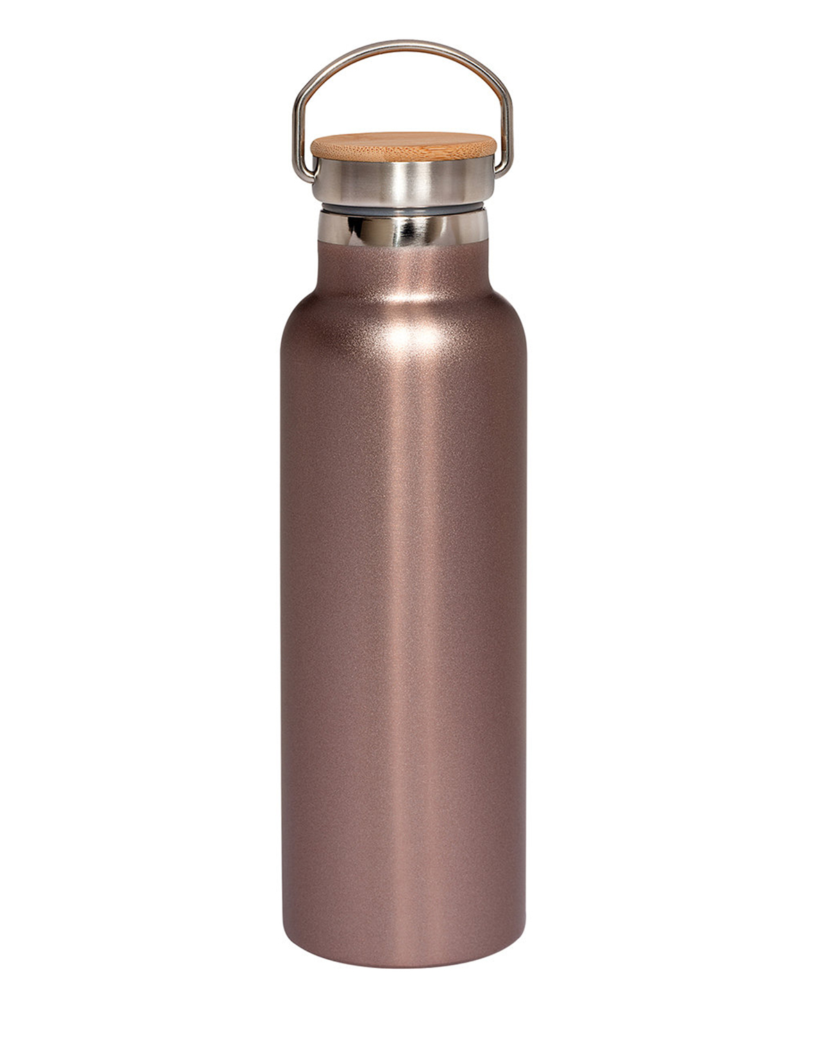 Picture of 20 oz. Vacuum Insulated Water Bottle With Bamboo Lid.