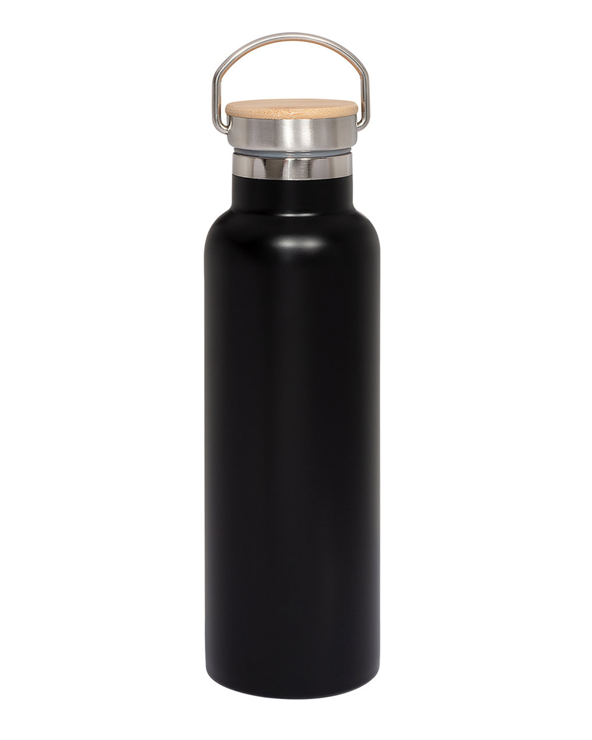 Picture of 20 oz. Vacuum Insulated Water Bottle With Bamboo Lid.