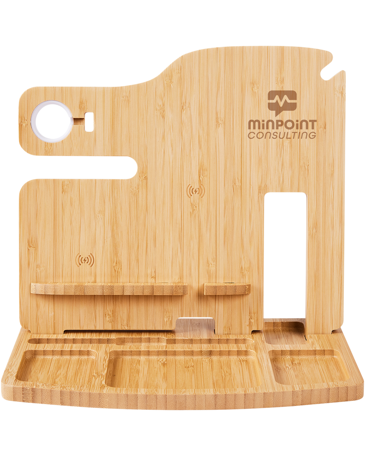 Picture of Portia Bamboo Charging Valet Station.