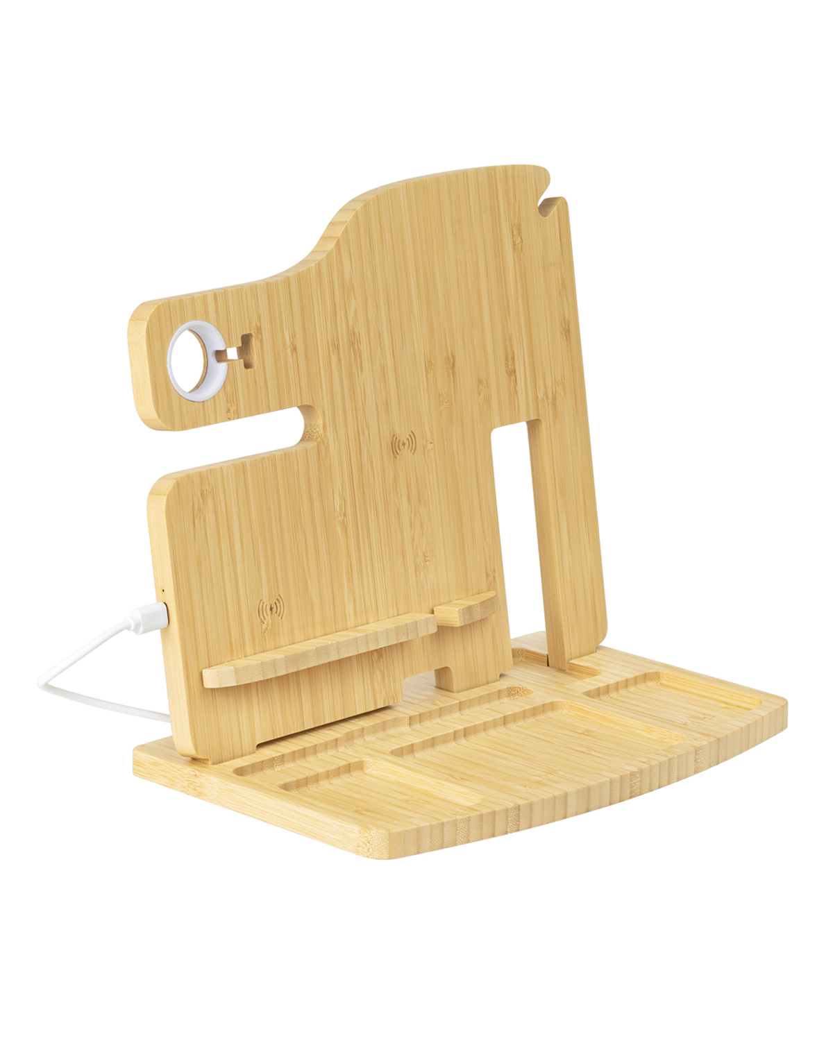 Picture of Portia Bamboo Charging Valet Station.