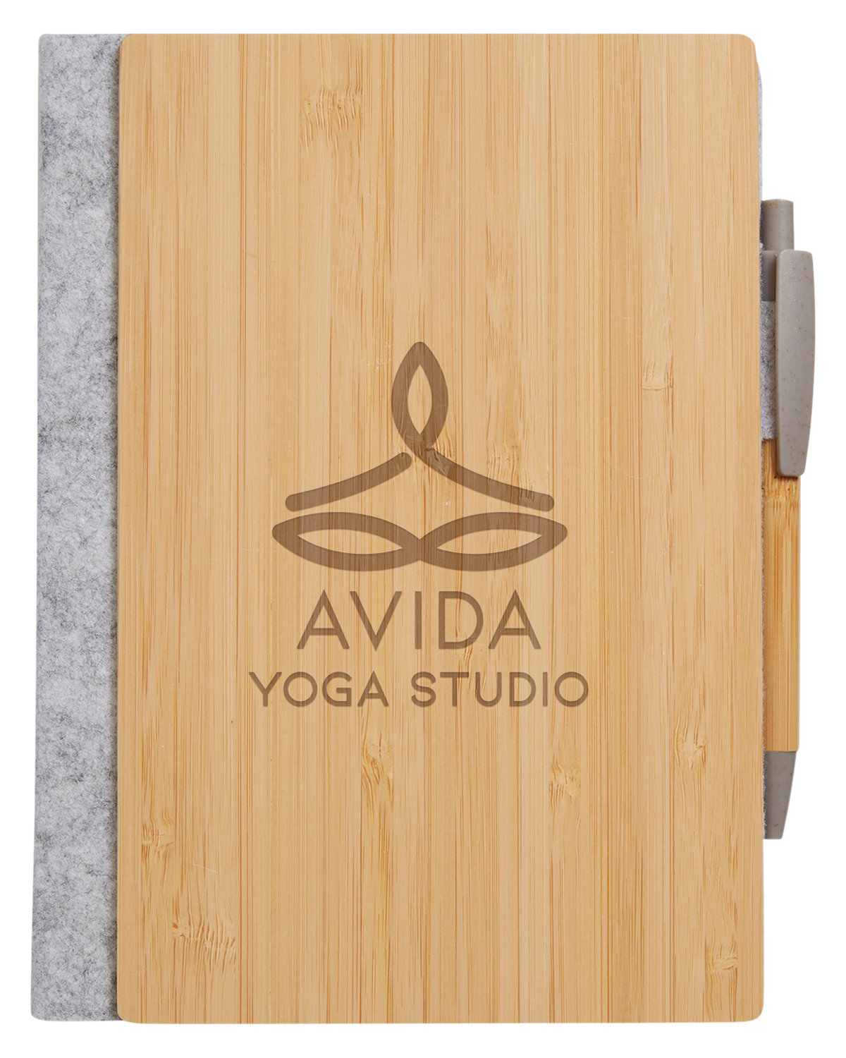 Picture of Grove Refillable Bamboo Notebook & Pen.