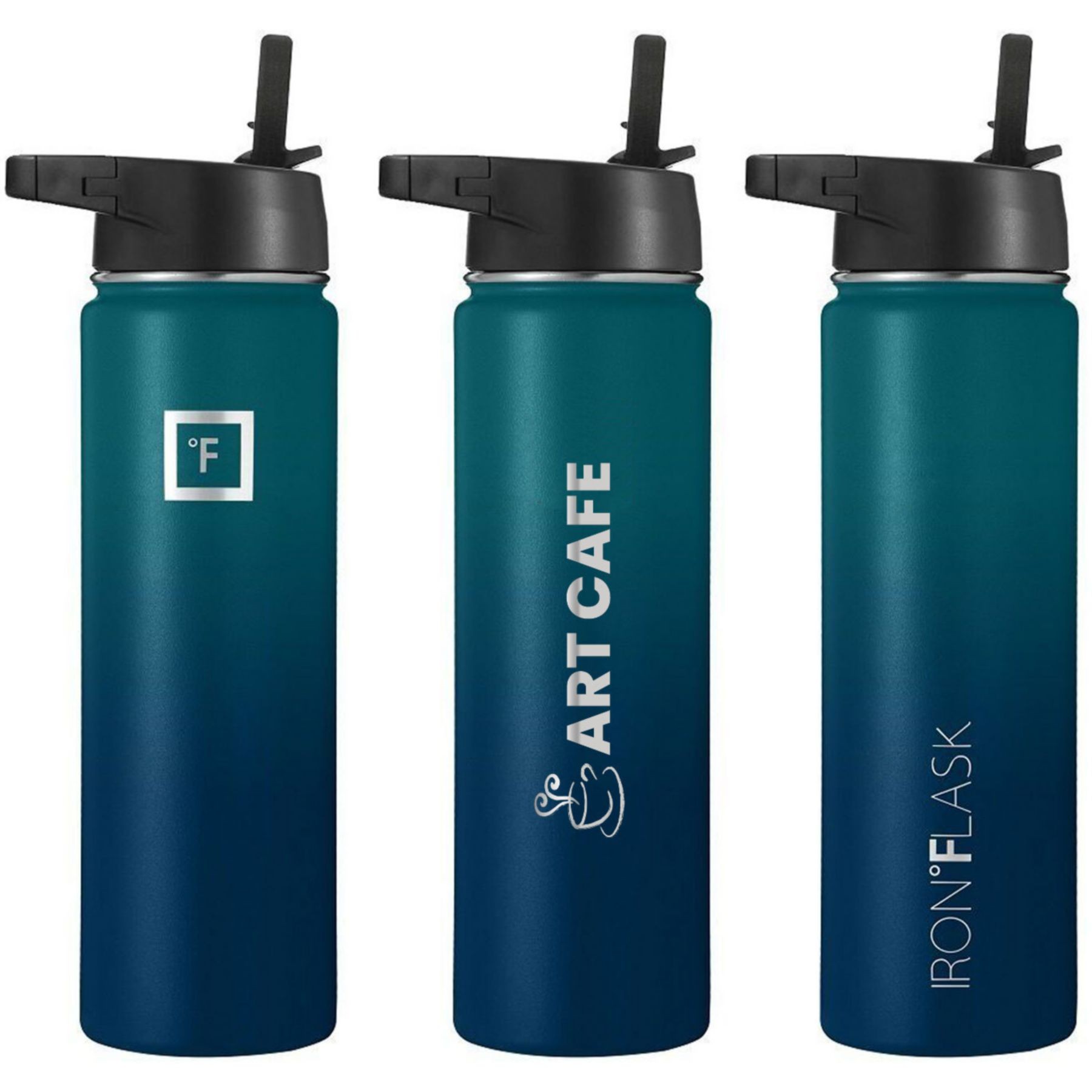 Picture of Iron Flask Wide Mouth Bottle Gradient Colors 22 Oz