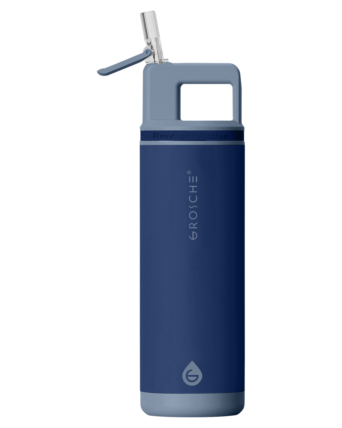 Picture of 20 oz. Alpine Flip N Sip Vacuum Insulated Stainless Steel Water Bottle.